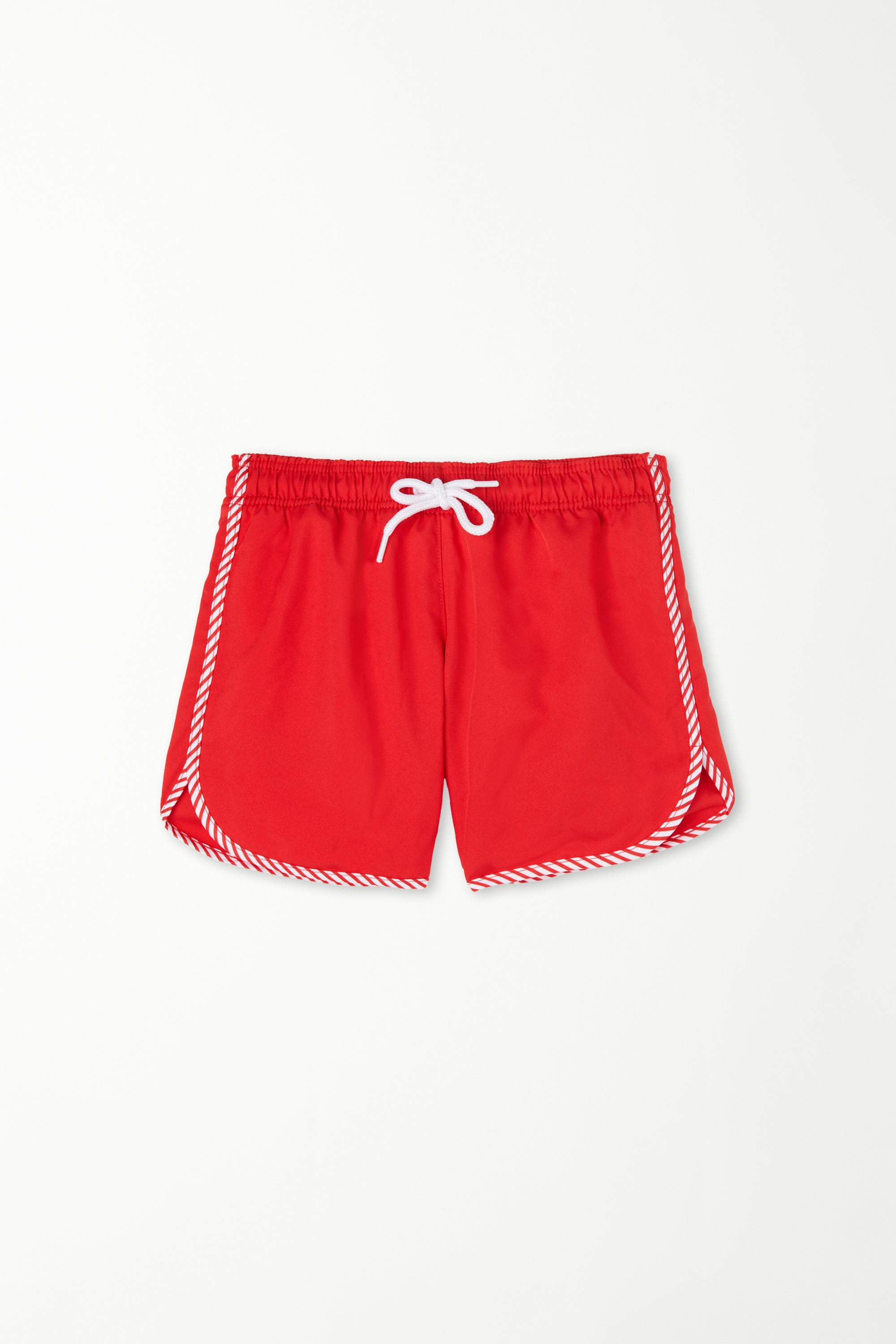 Boys’ Short Recycled Swimming Shorts with Piping