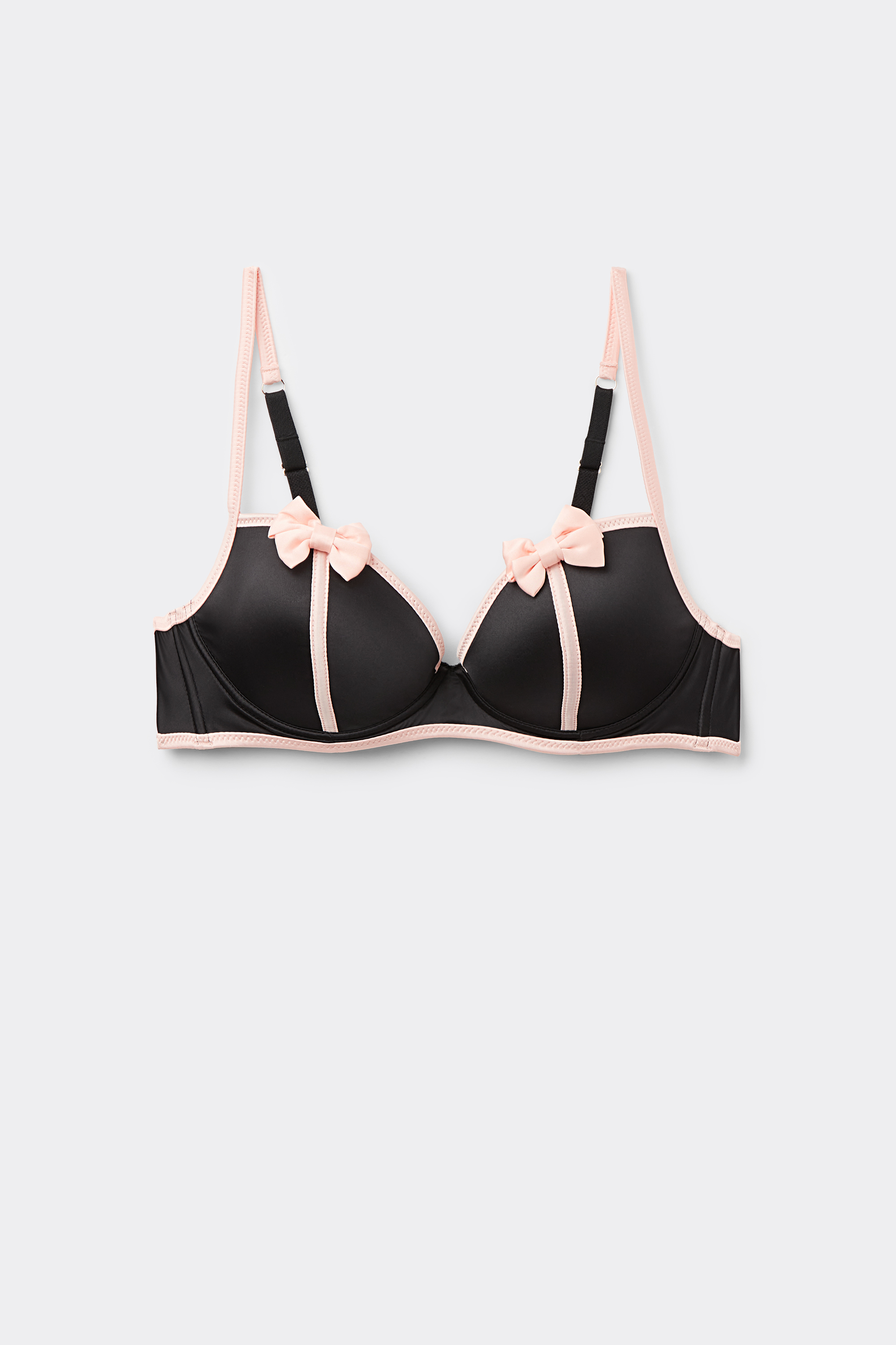 Wien Fancy Ribbon Slightly Padded Balconette Bra