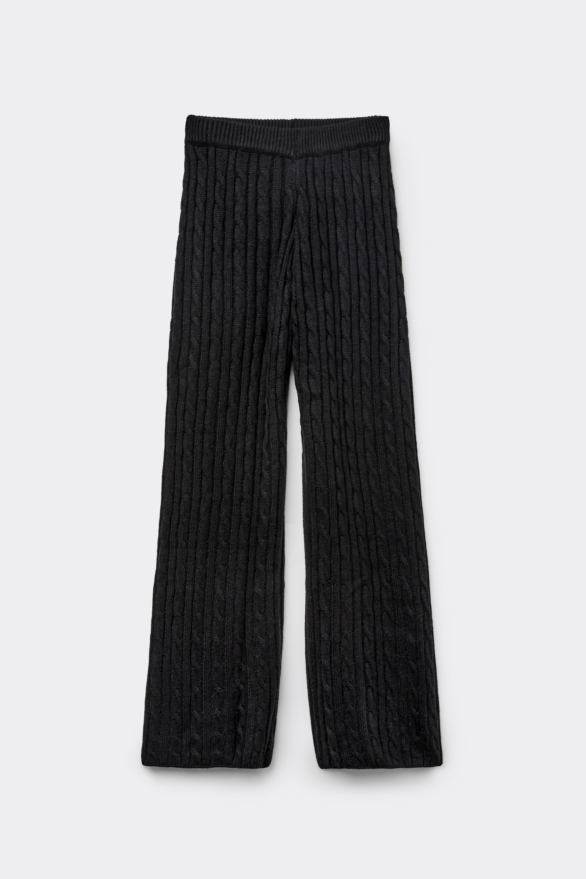 Μακρύ Παντελόνι Palazzo με Σχέδιο με Πλεξίδες