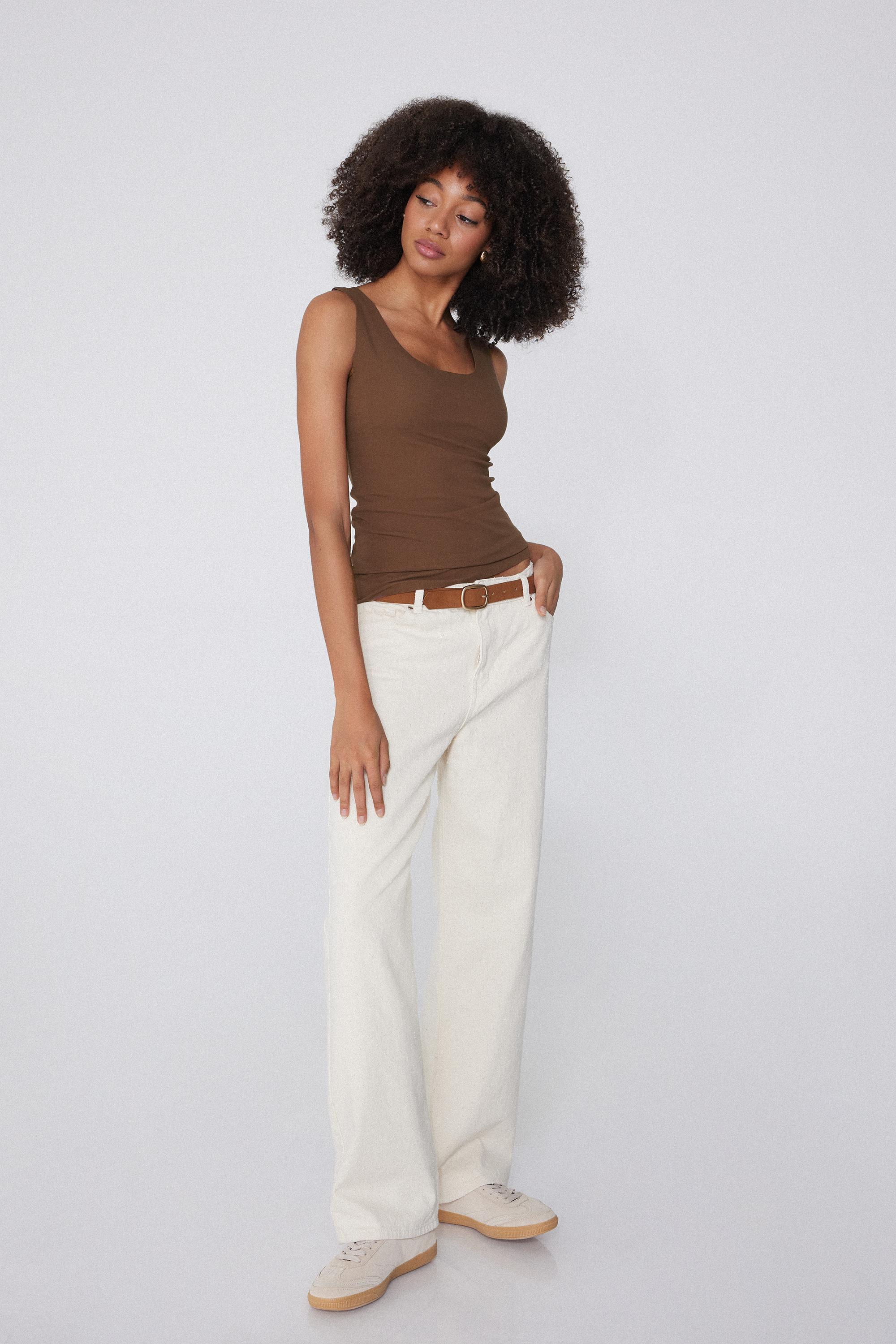Laser-Cut Organic Cotton Tank Top