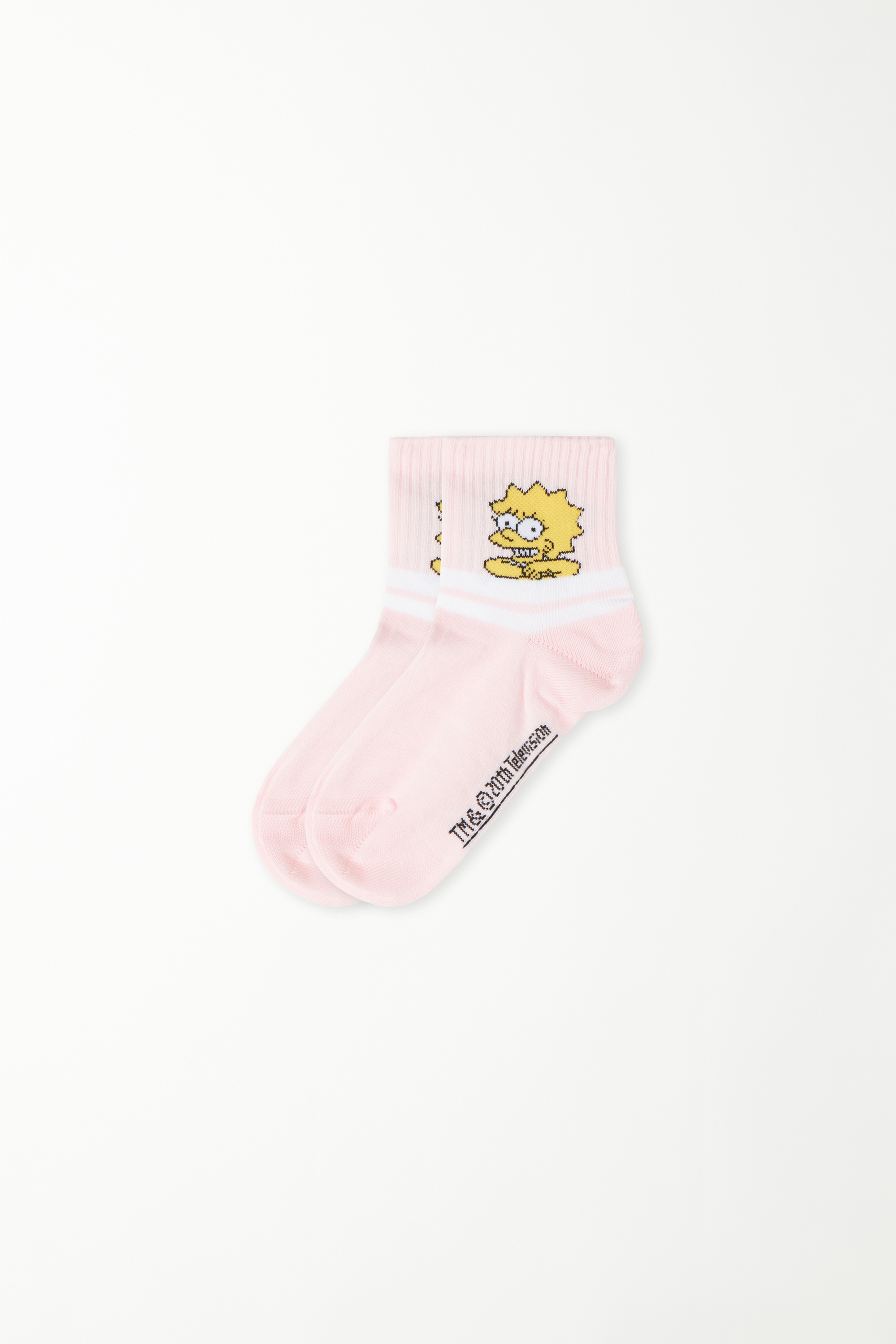 Girls’ Short Socks with The Simpsons Print