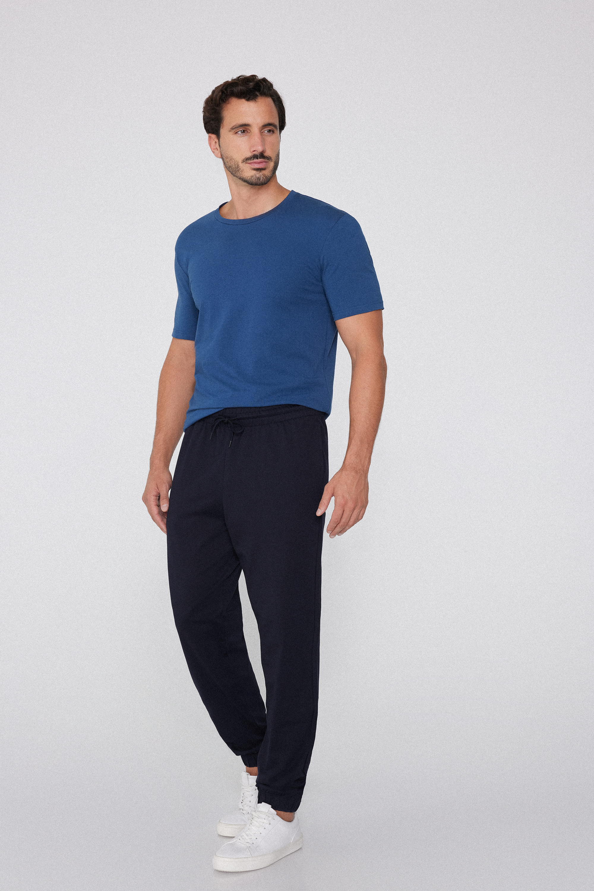 Pantalon Long en Molleton avec Poches