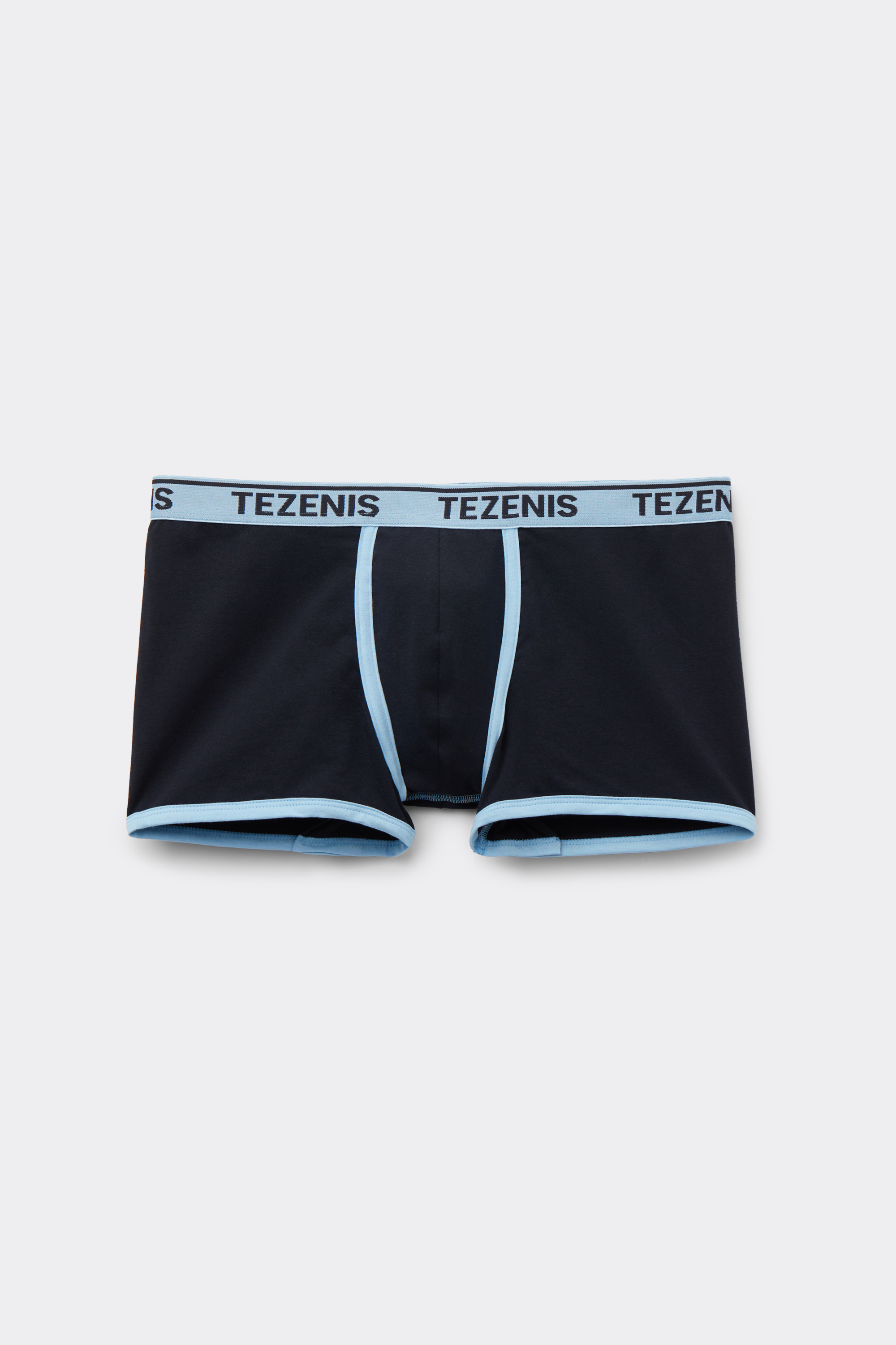Boxer Coton Biologique Bords Contrastants Logo