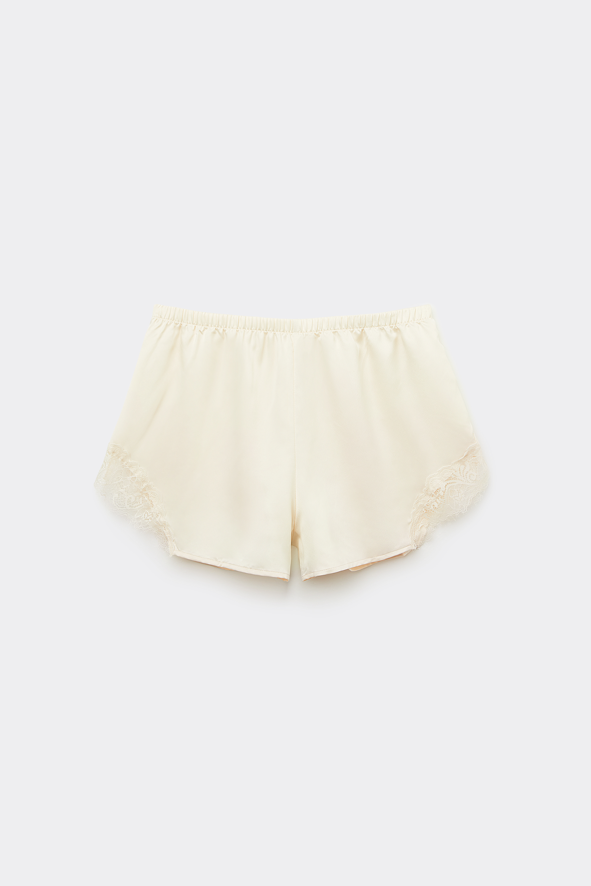 Satin and Lace Shorts
