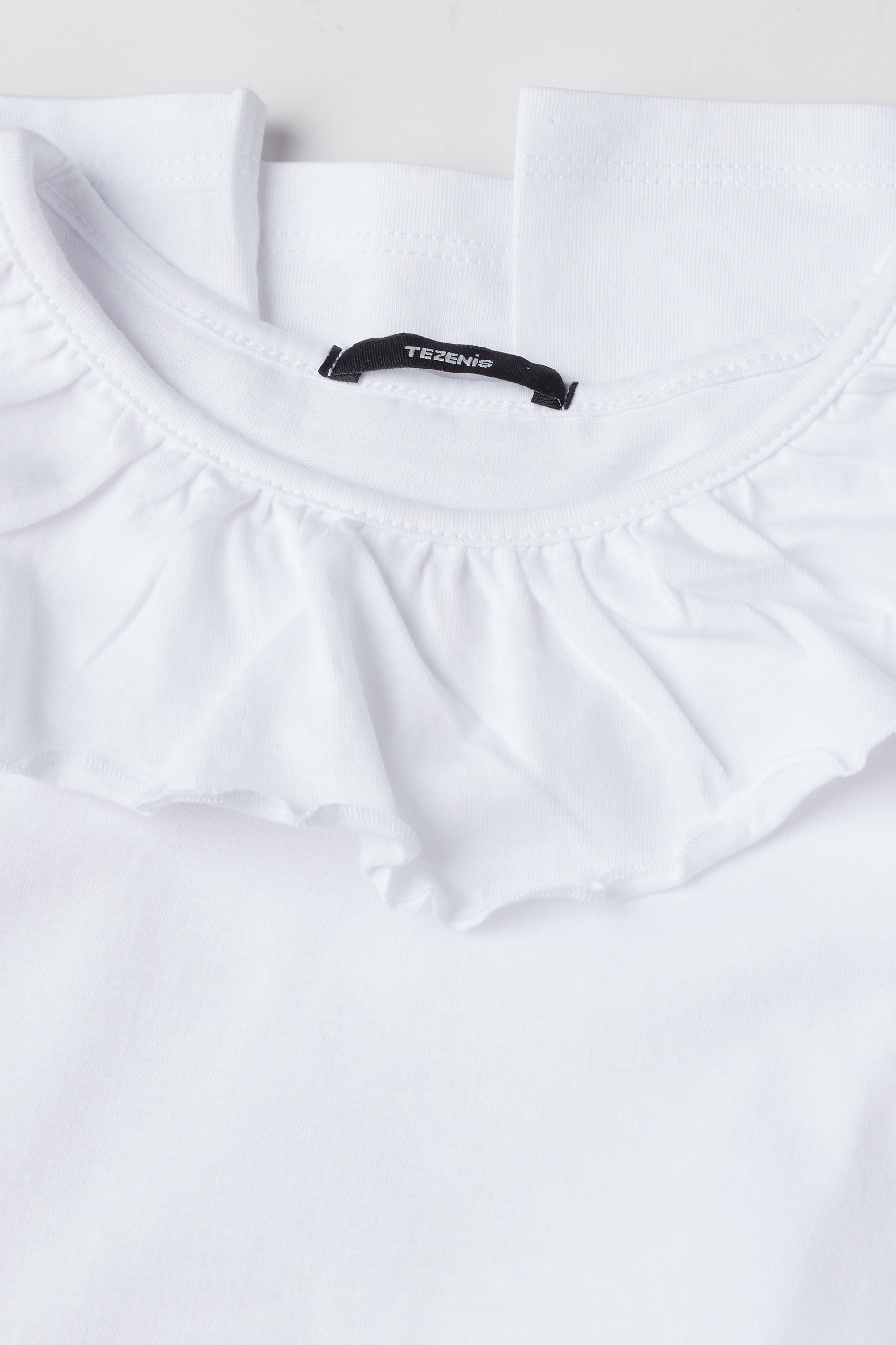 Camiseta de Manga Larga con Volante para Niña