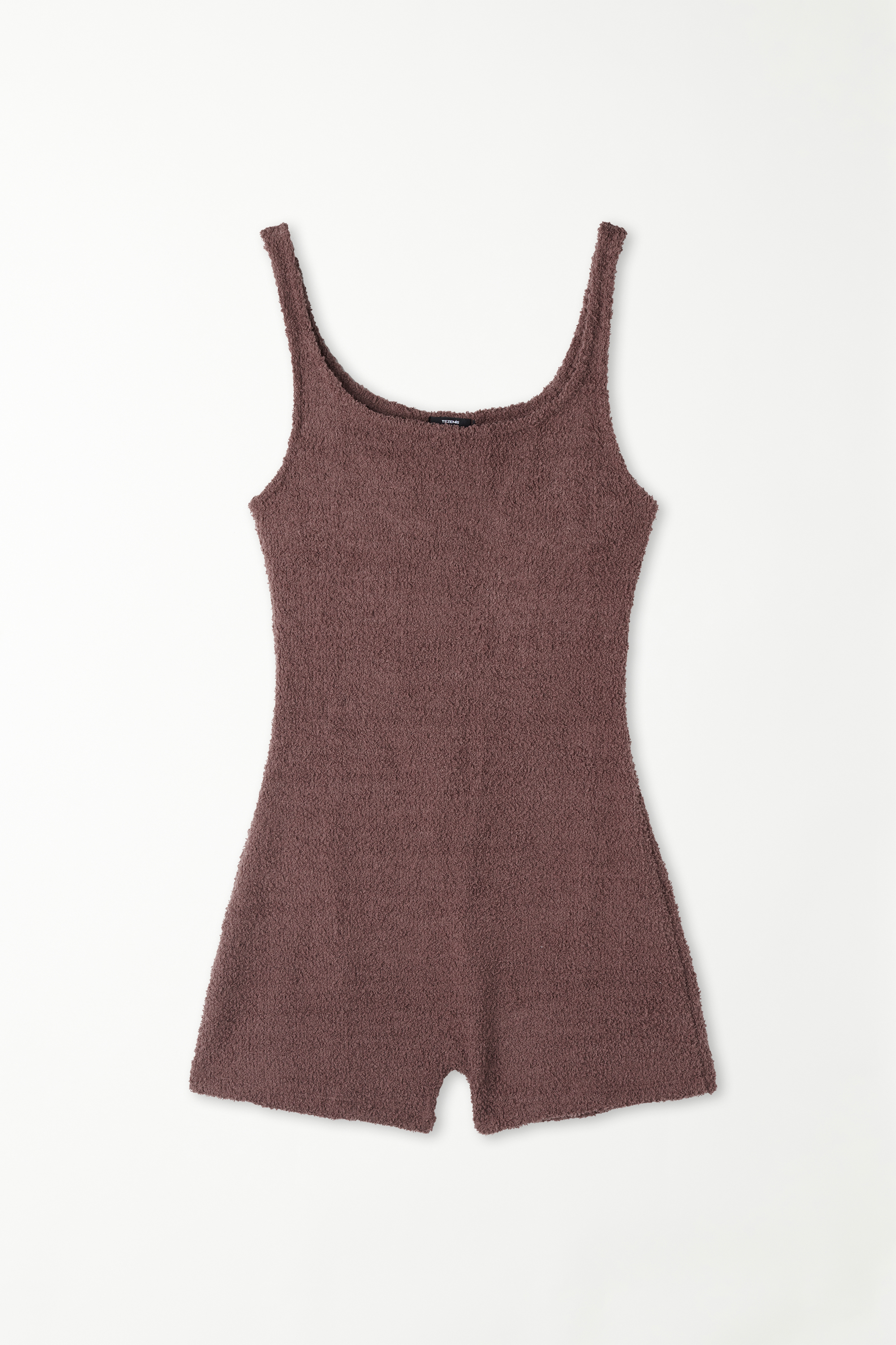 New Teddy Short Playsuit with Thin Shoulder Straps
