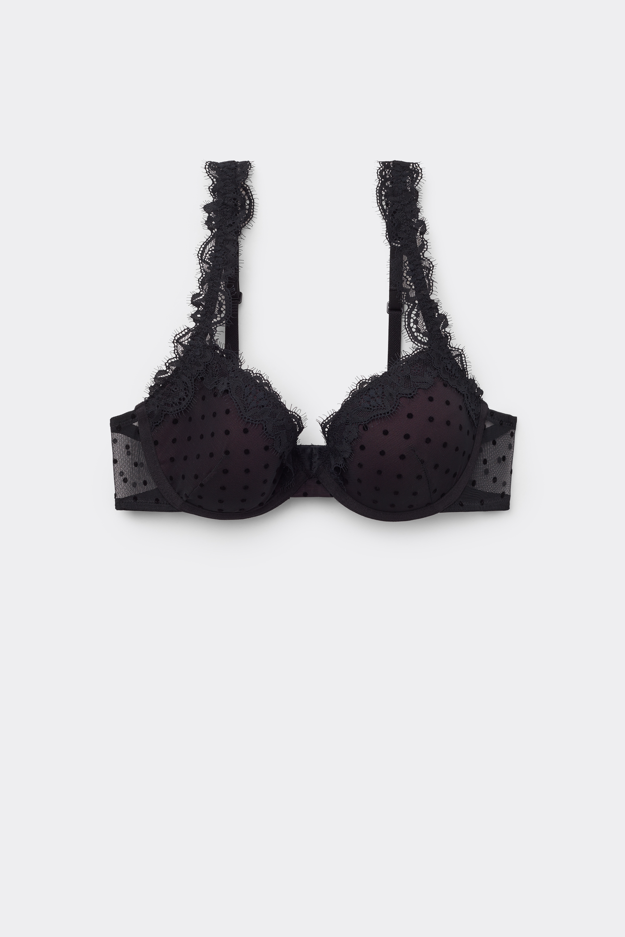 Athens Polka Dot Push-Up Bra