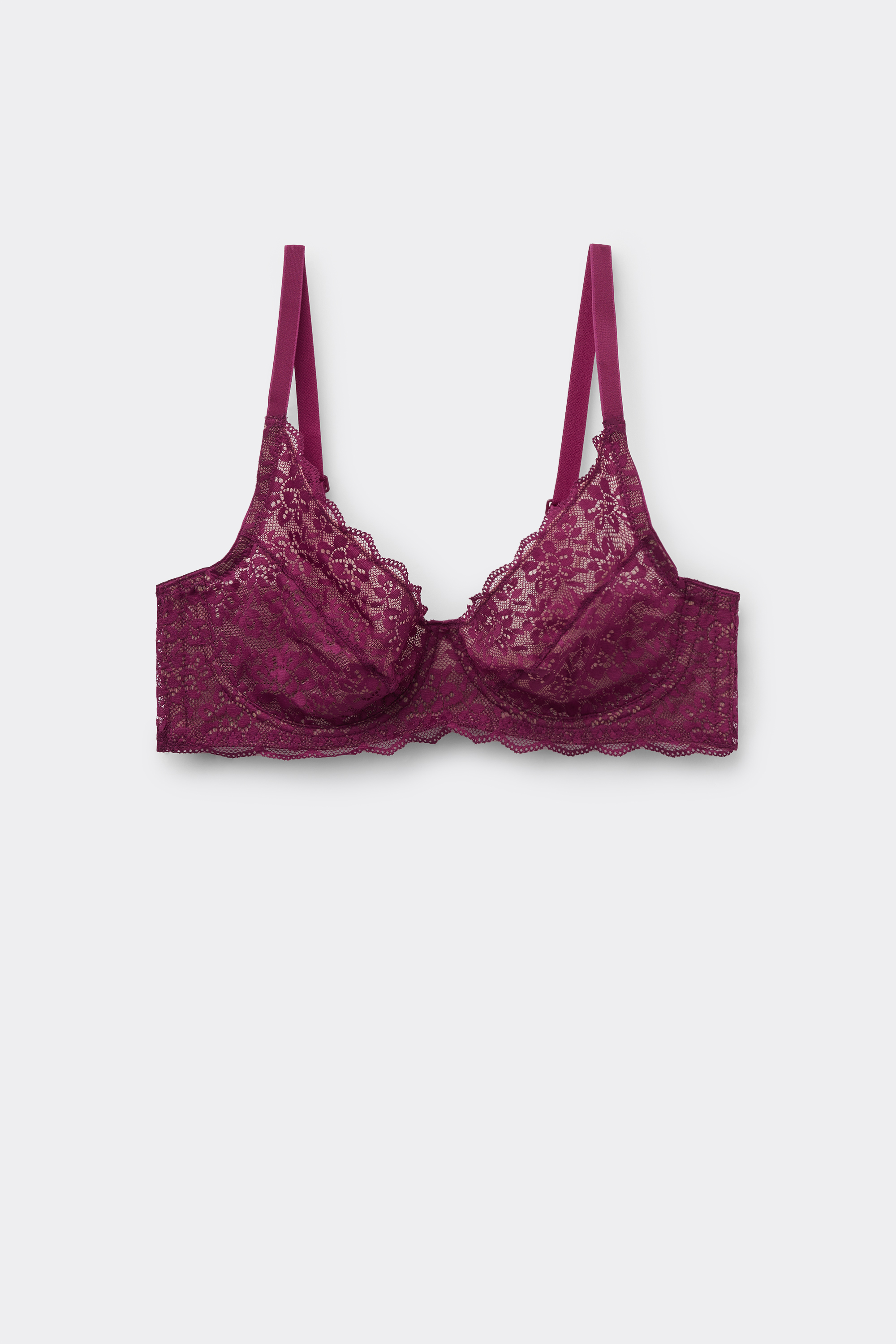 Reggiseno Balconcino Non Imbottito in Pizzo Riciclato Paris