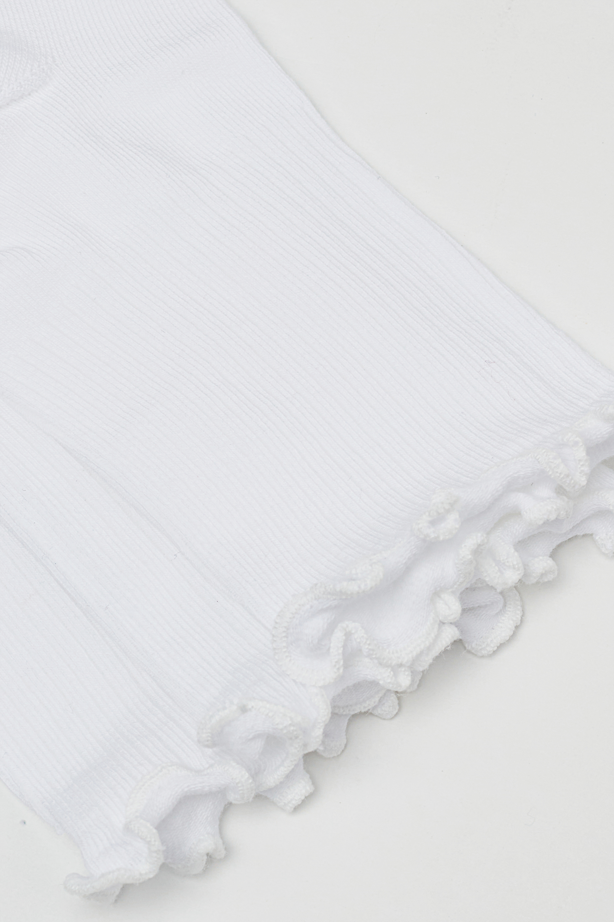 3 Parells Mitjons Curts de Cot&oacute; Vora Ondulada Dona