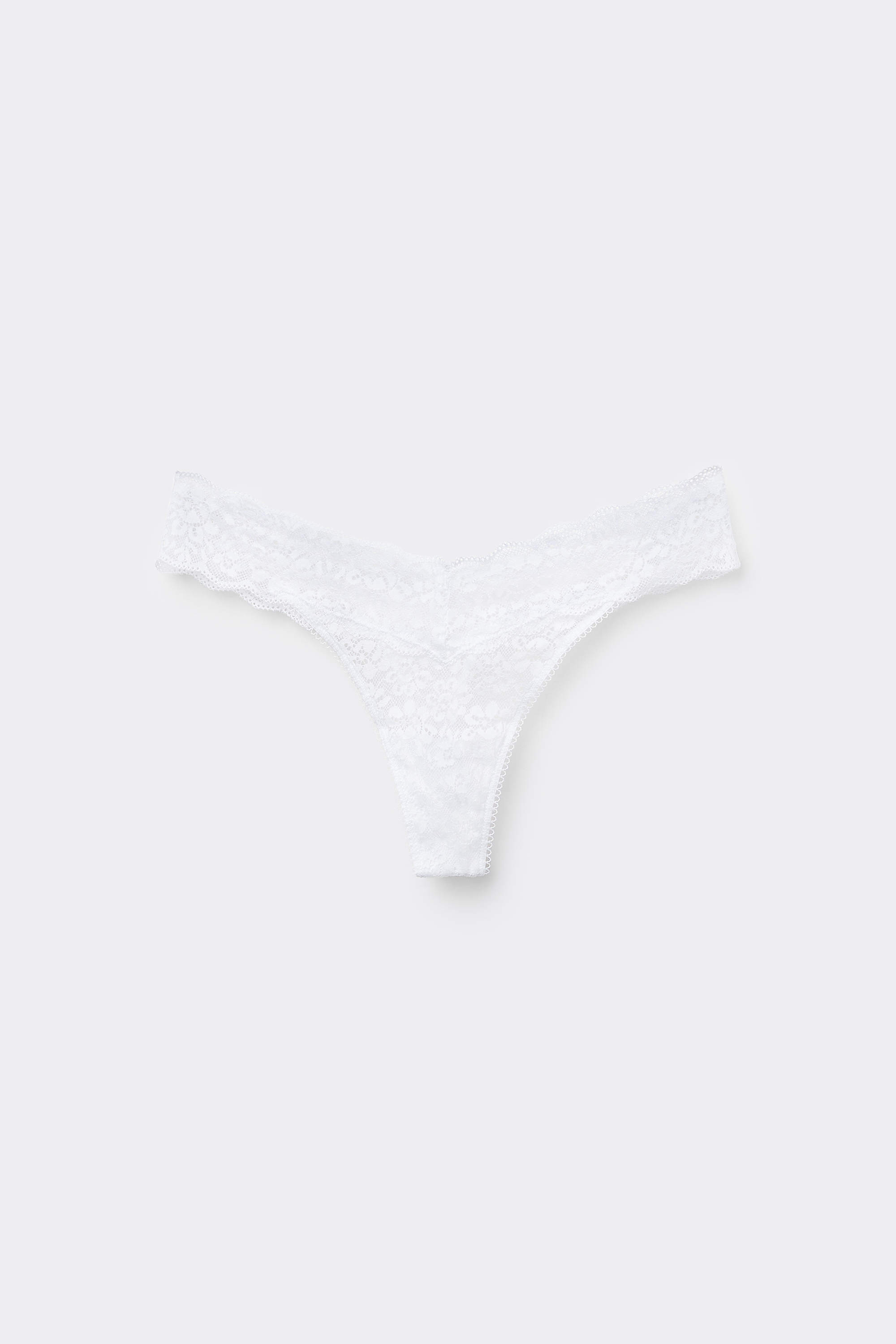 Recycled Lace High-Cut Thong