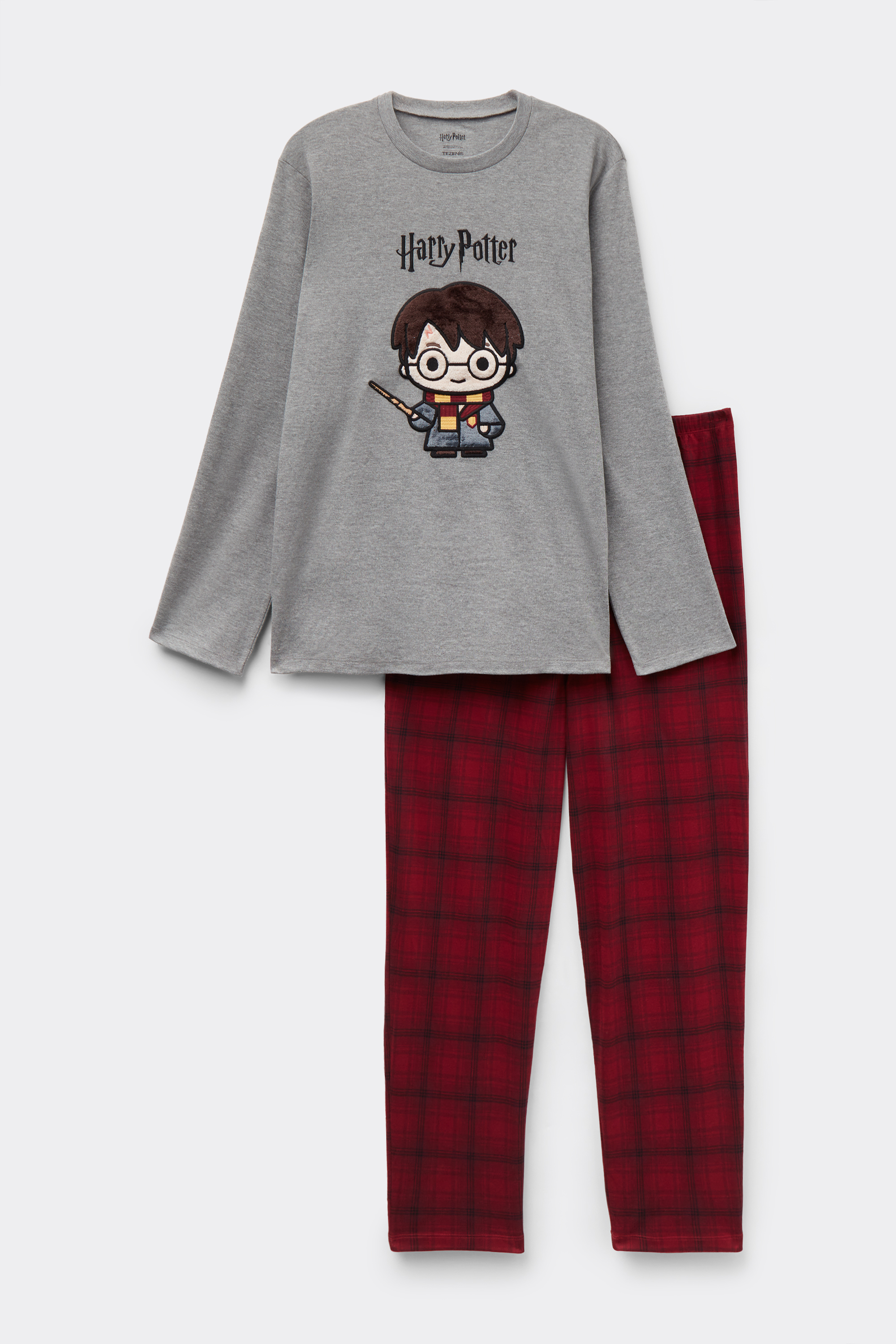 Pigiama Lungo Cotone Patch Harry Potter