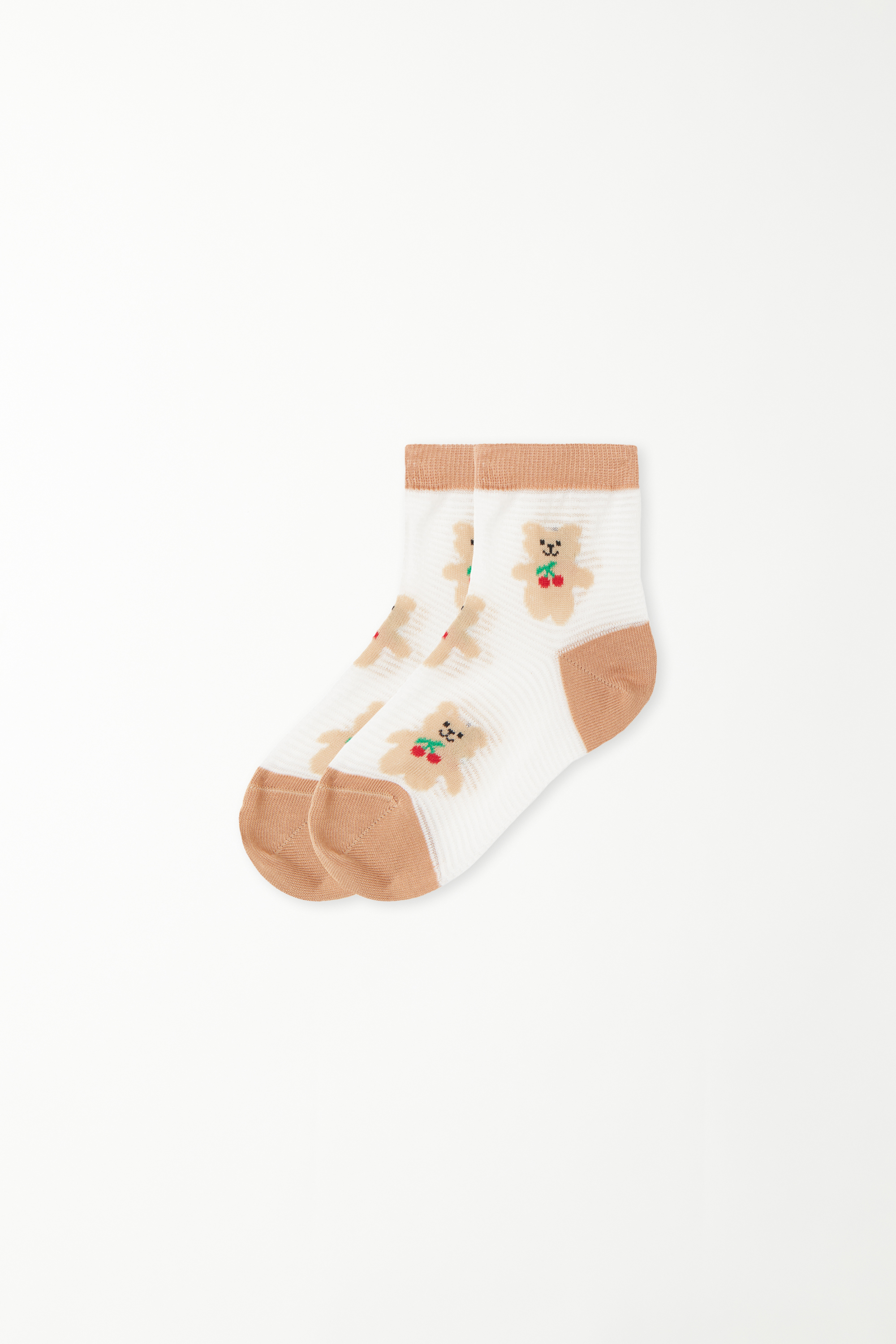 Krátké Dívčí Ponožky ze Vzorované Bavlny