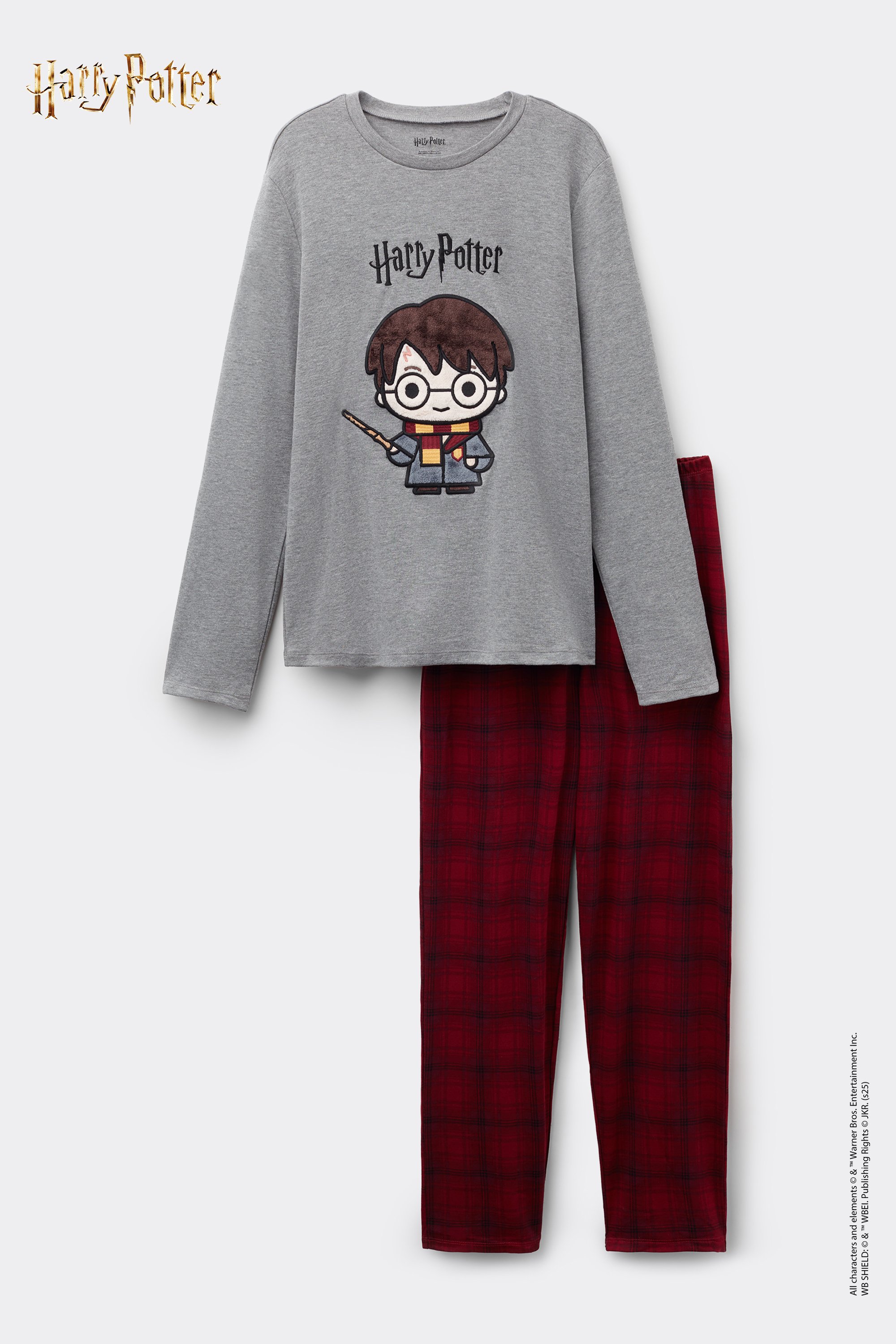 Pigiama Lungo Cotone Patch Harry Potter