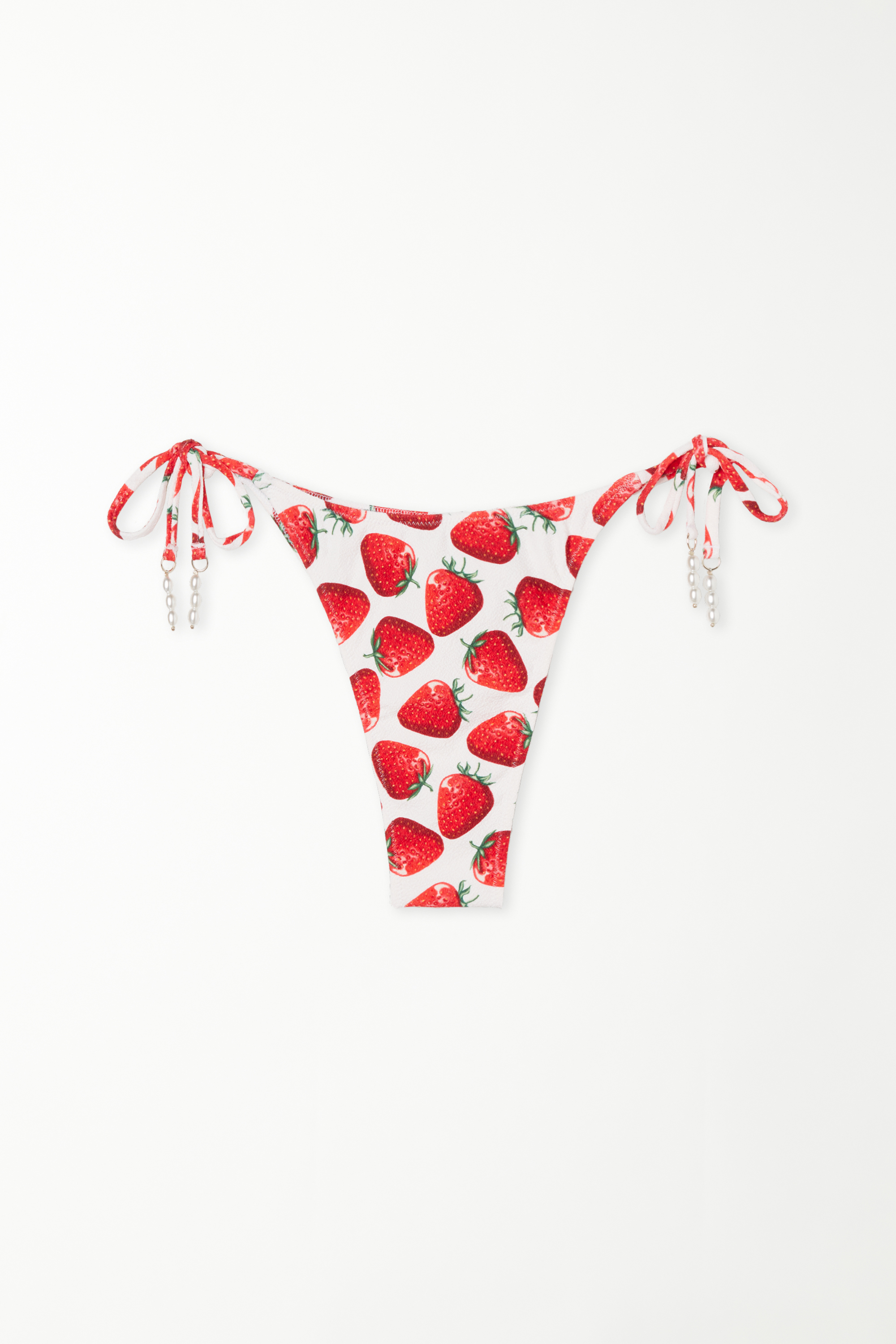 Pretty Strawberry String Brazilian Bikini Bottoms