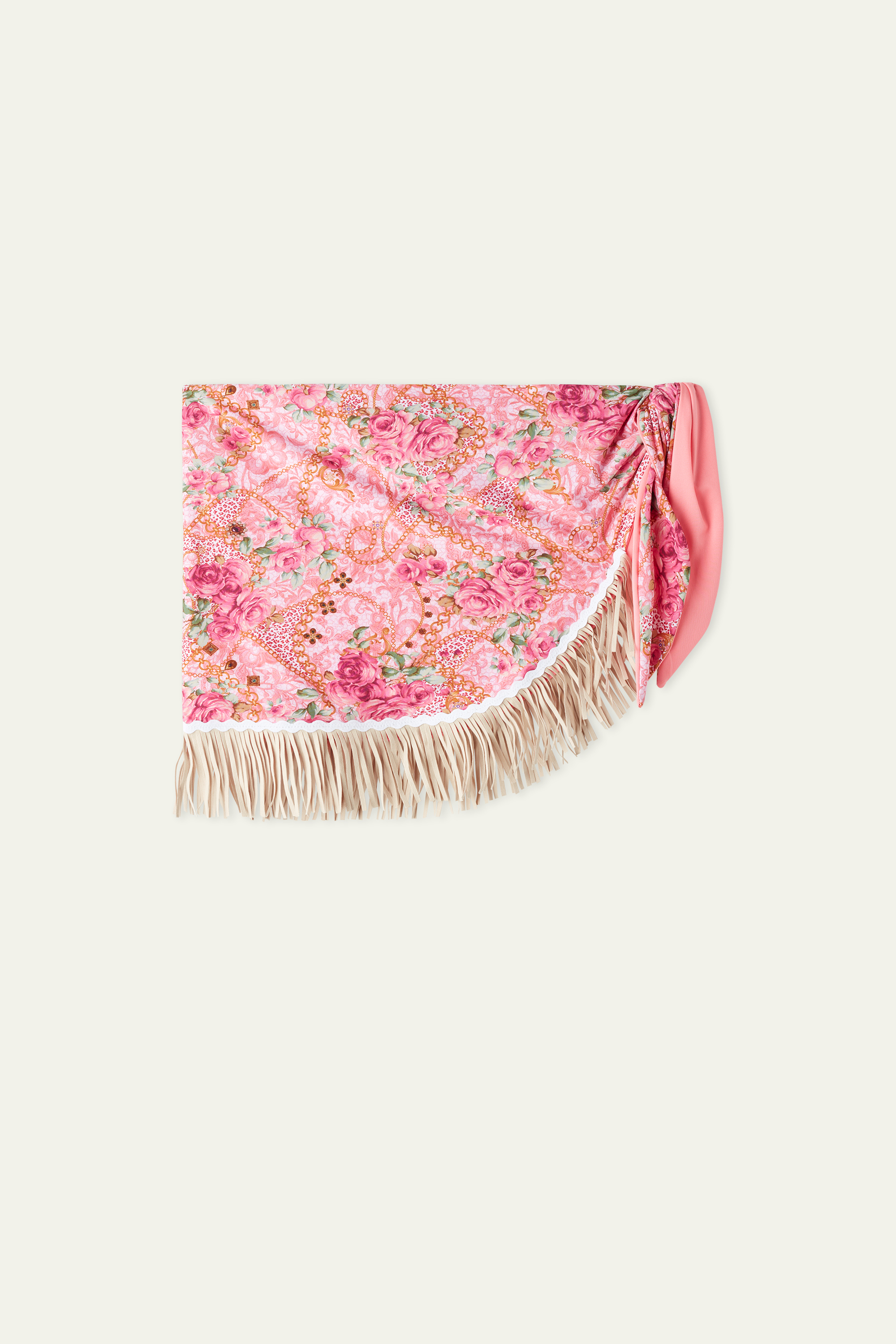 Boho Chic Mini Sarong Skirt with Knot