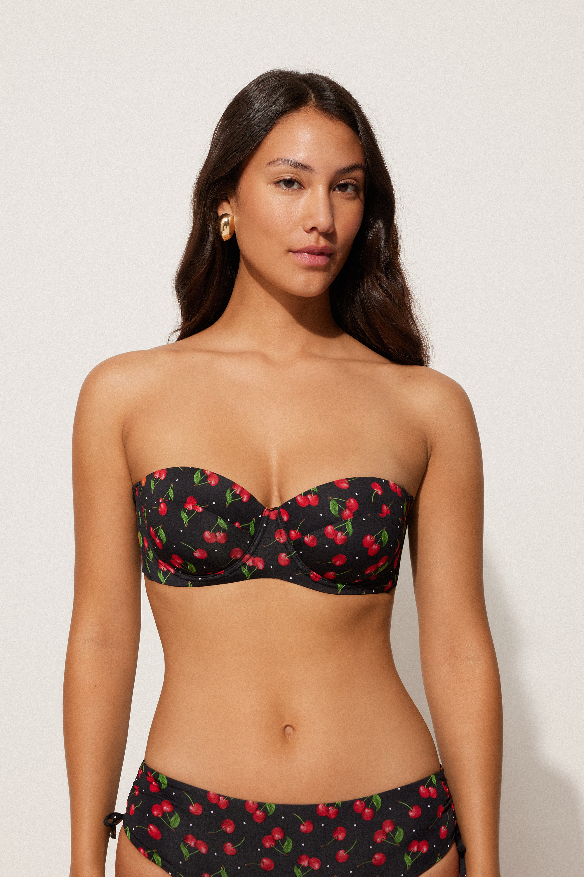 Bikini sin tirantes con Relleno Cherry on Top