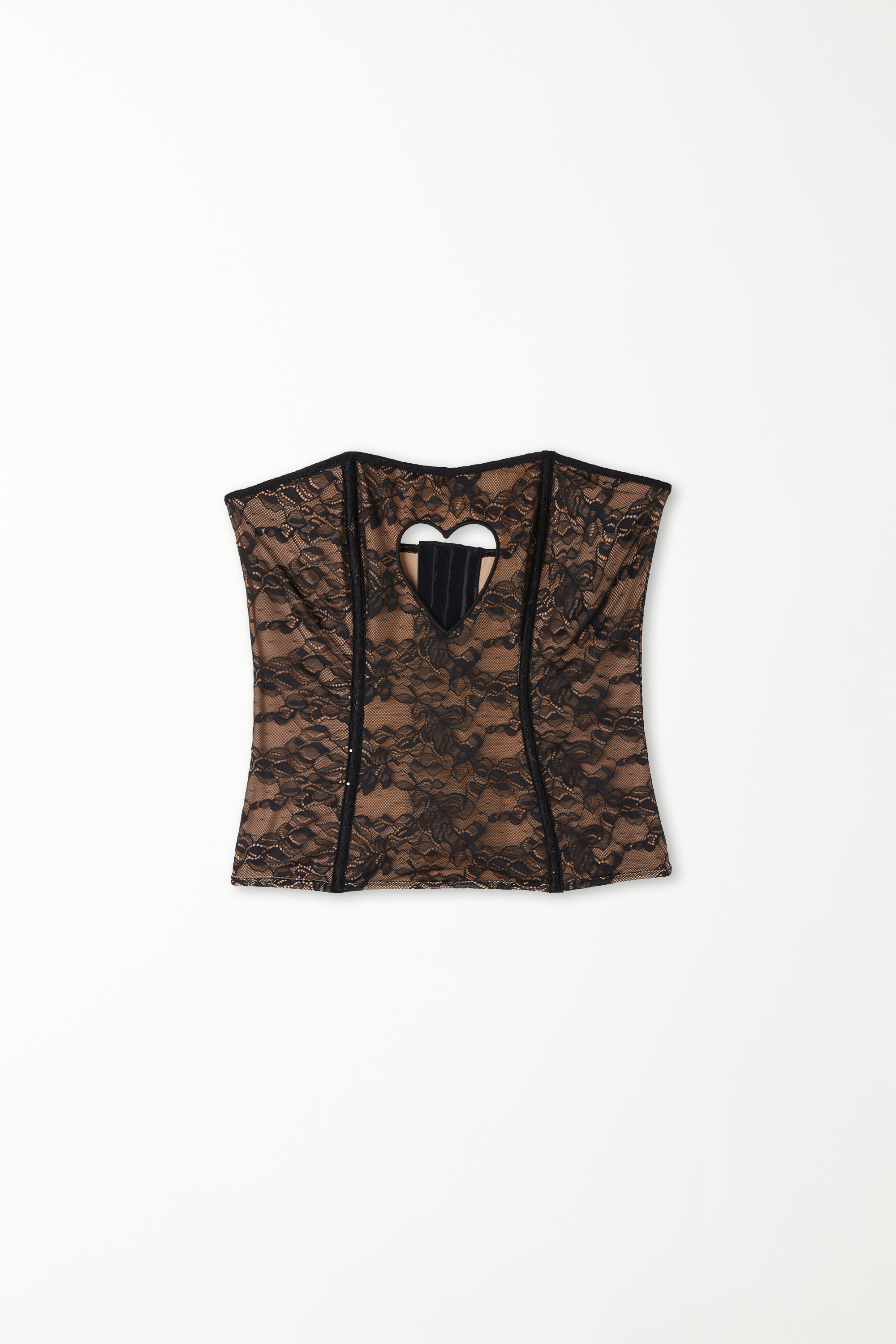 Bustier con Detalle Cut-Out de Corazón Lovely Dark Lace