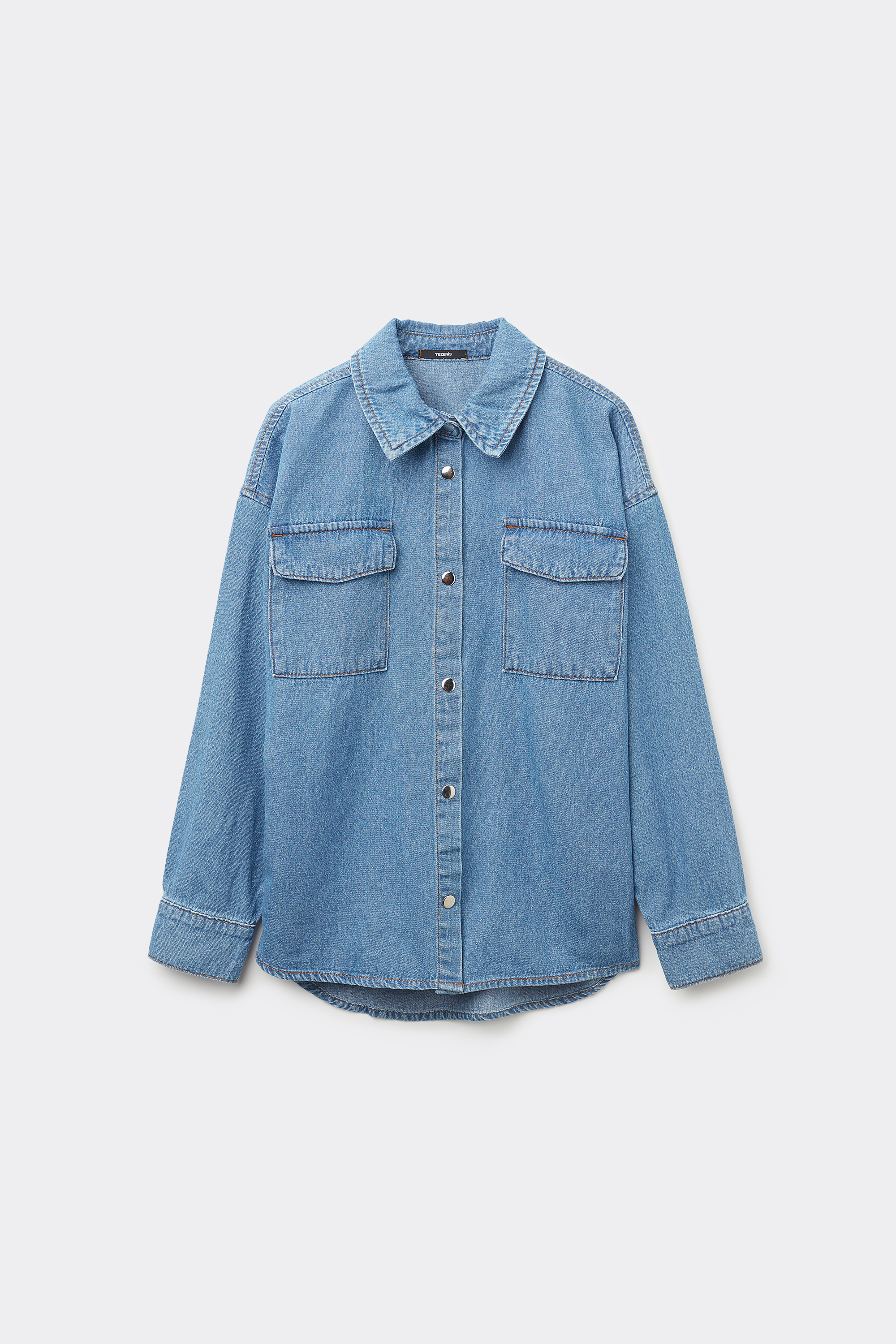 Girls’ Long Sleeve Denim Shirt