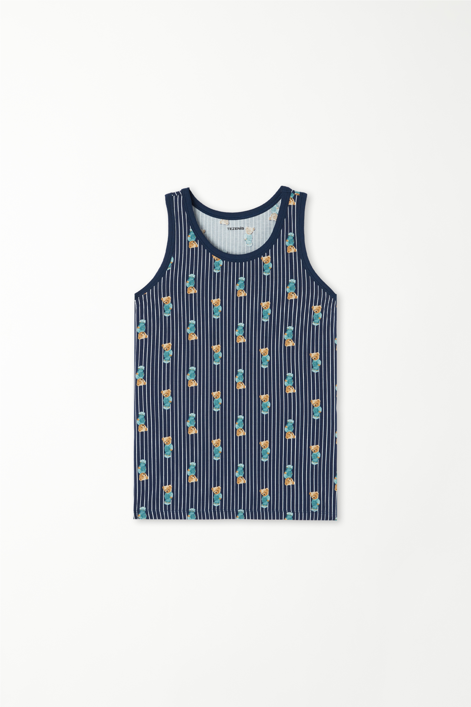 Camiseta de Tirantes Anchos de Algodón Estampado Niños Unisex