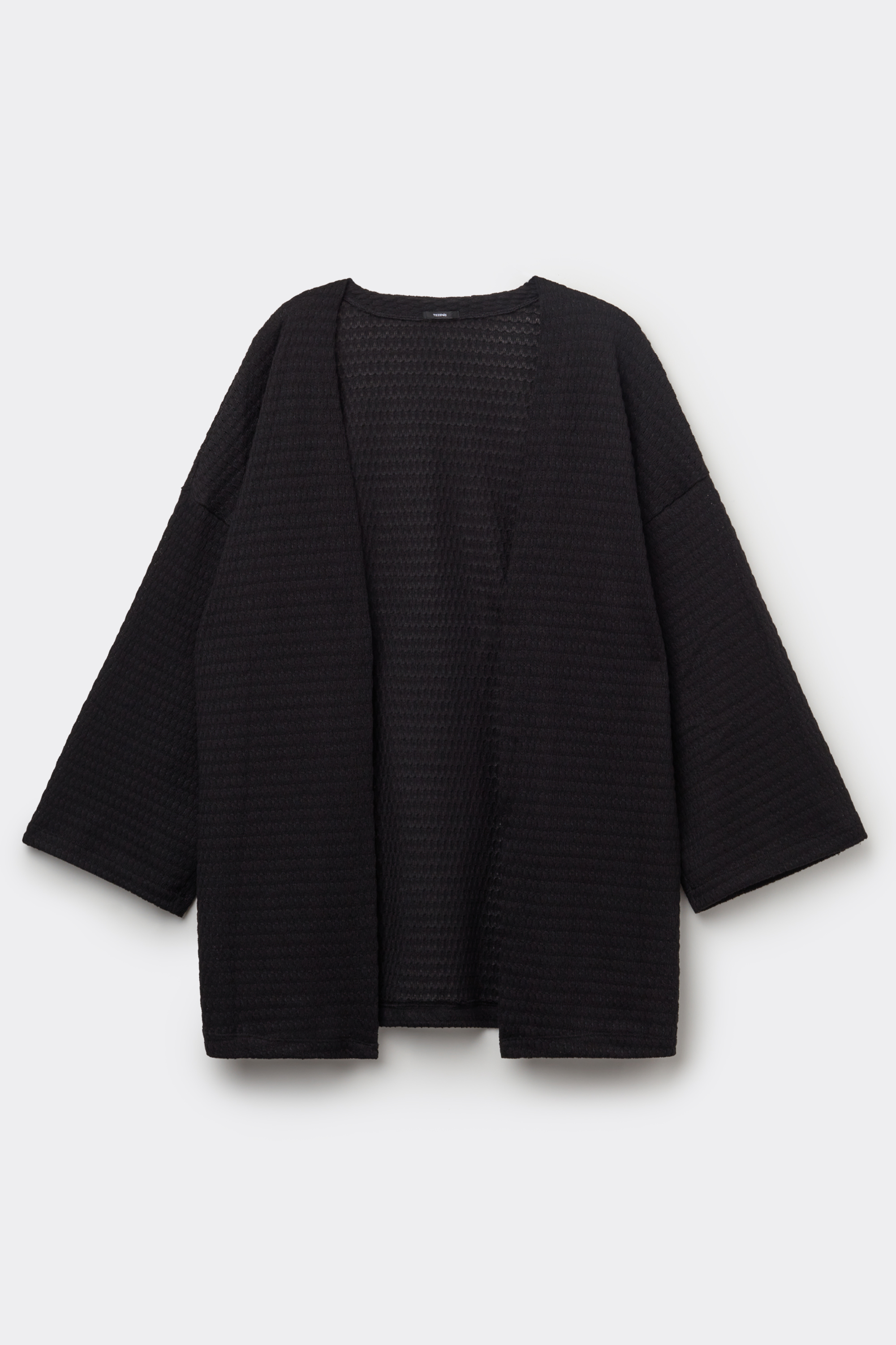 Kimono Cardigan met Opengewerkte Details