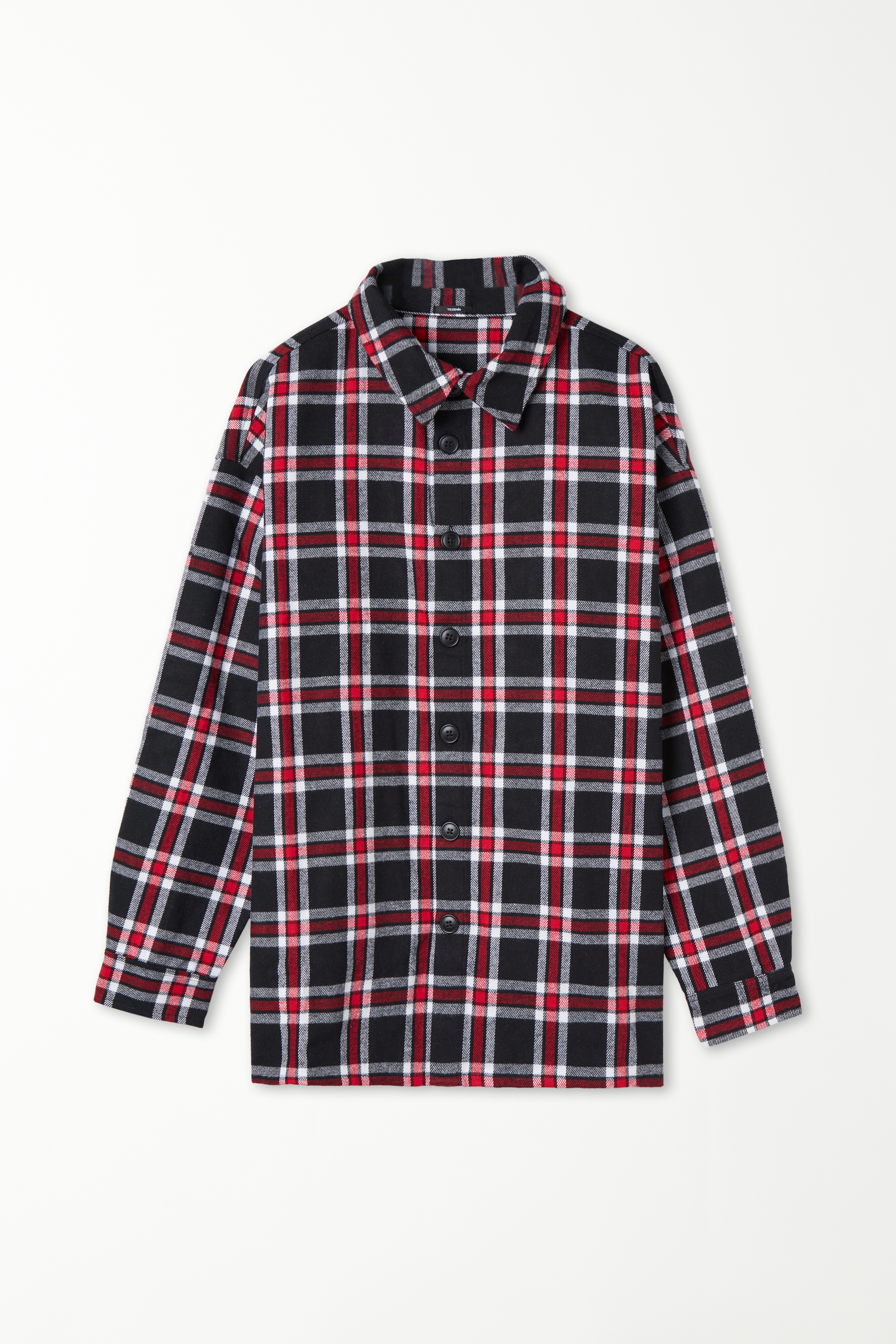 Long-Sleeved Flannel Shirt
