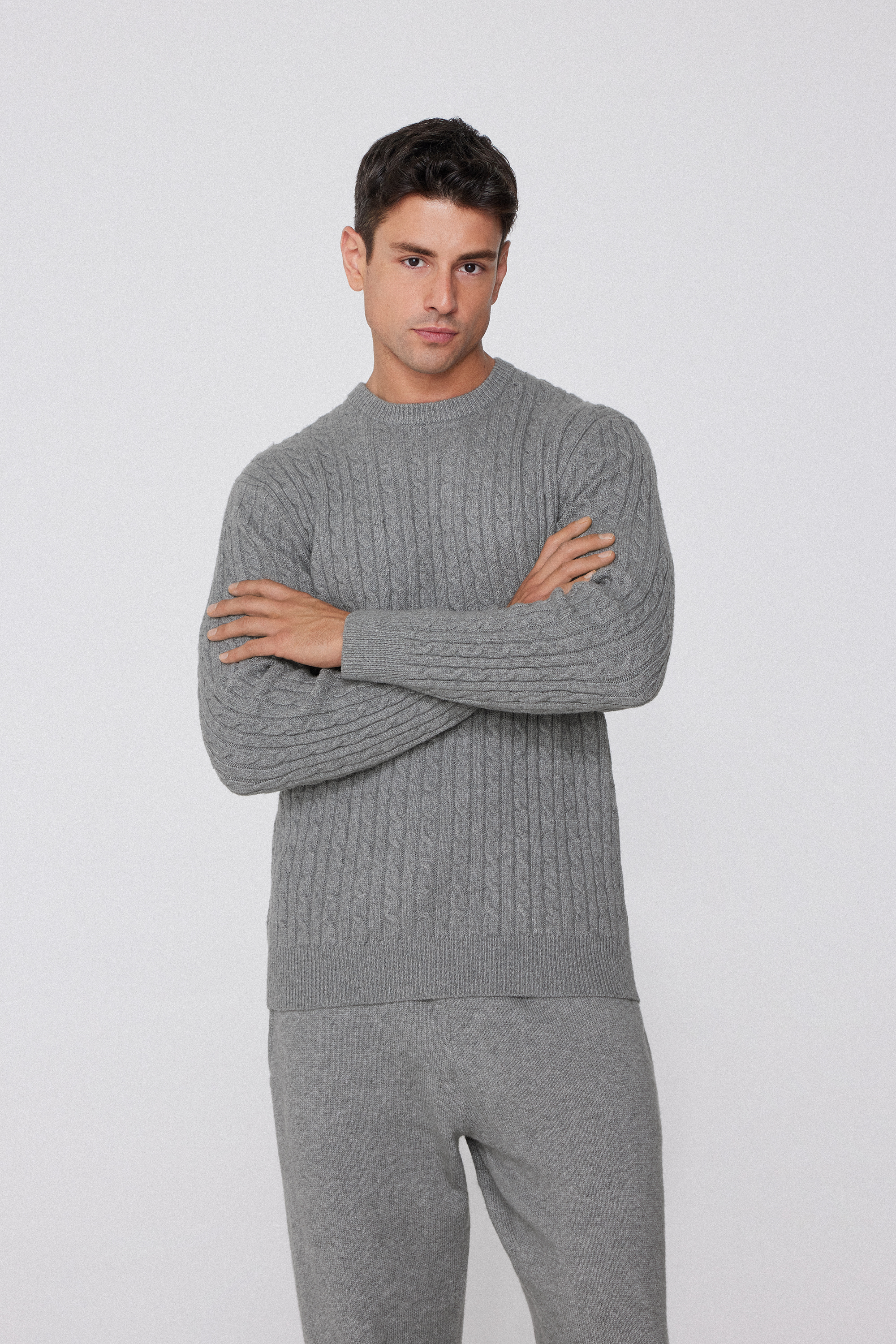 Maglia Pesante Girocollo Treccia