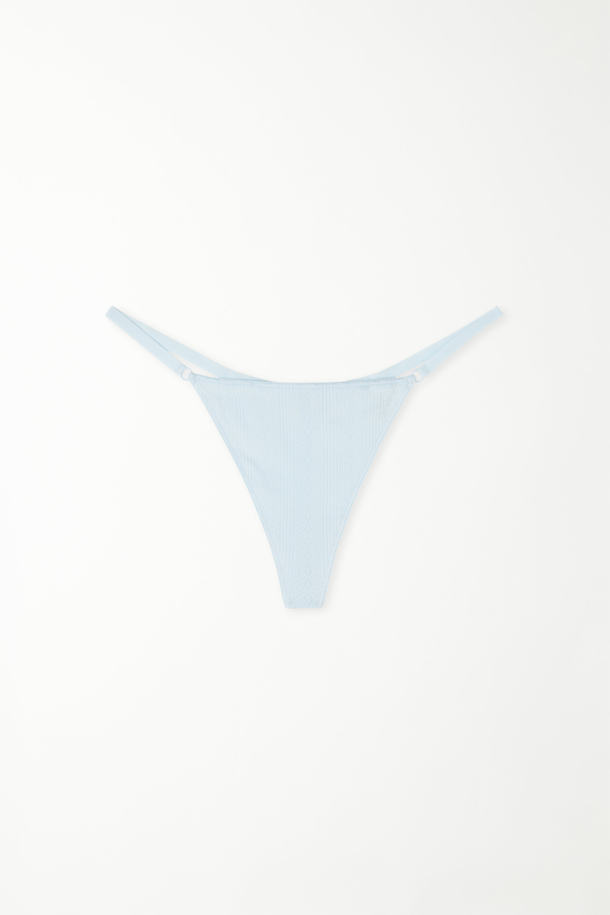 Pointelle Cotton Brazilian Briefs with Tanga Panel