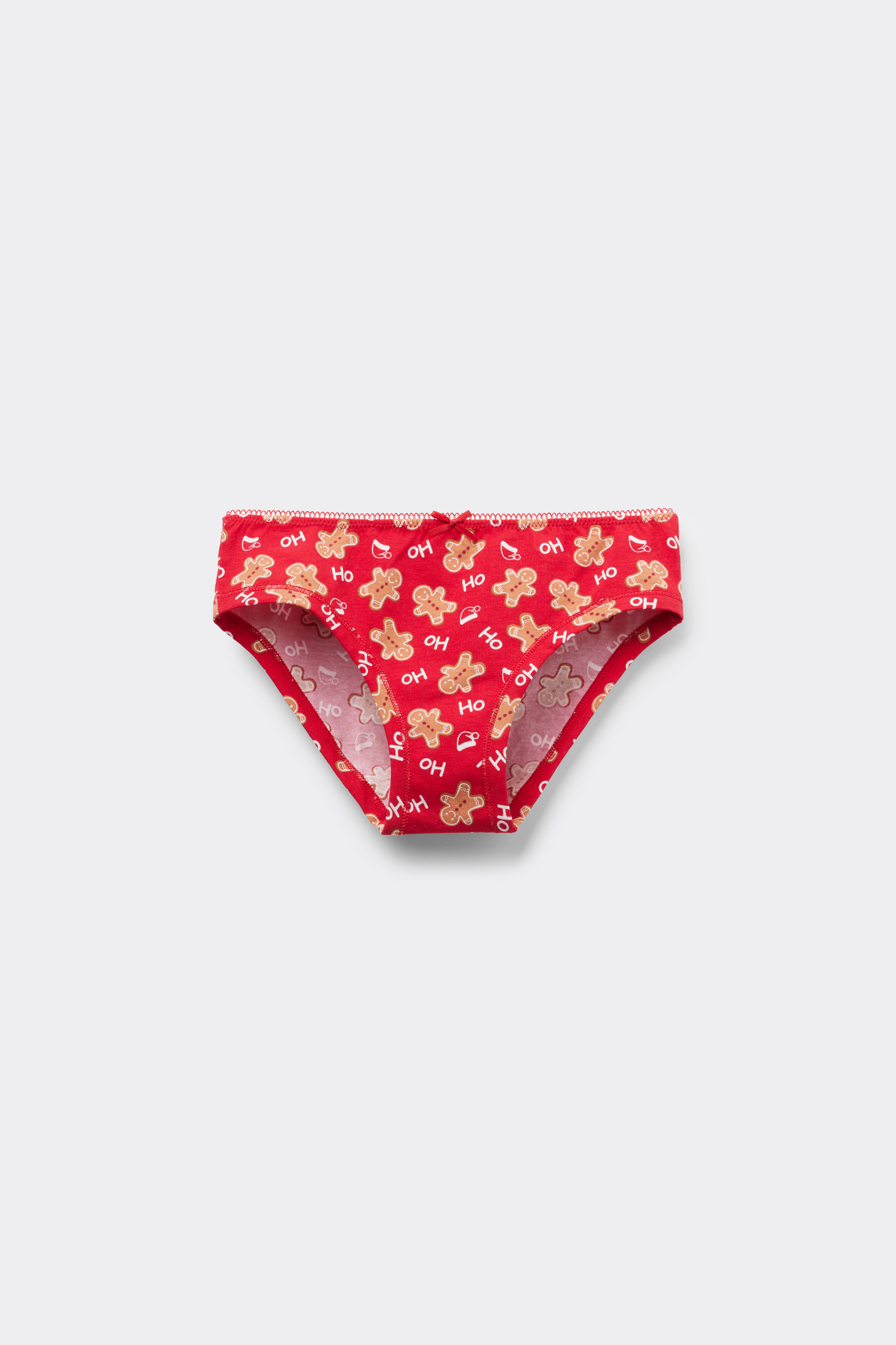Girls' Cotton Briefs with Christmas Print