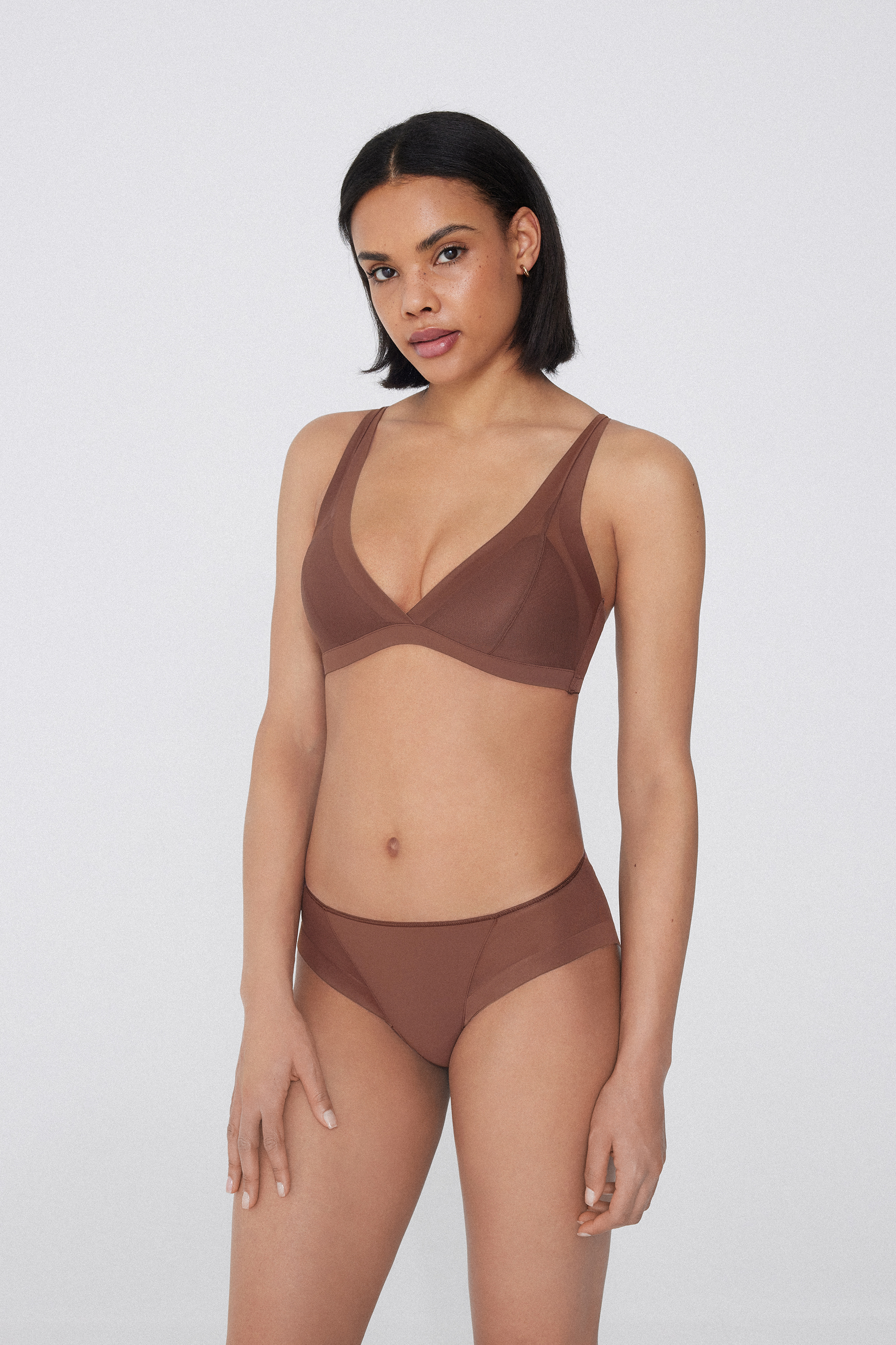 Leicht wattierter Triangel-BH Havana Essential aus T&uuml;ll