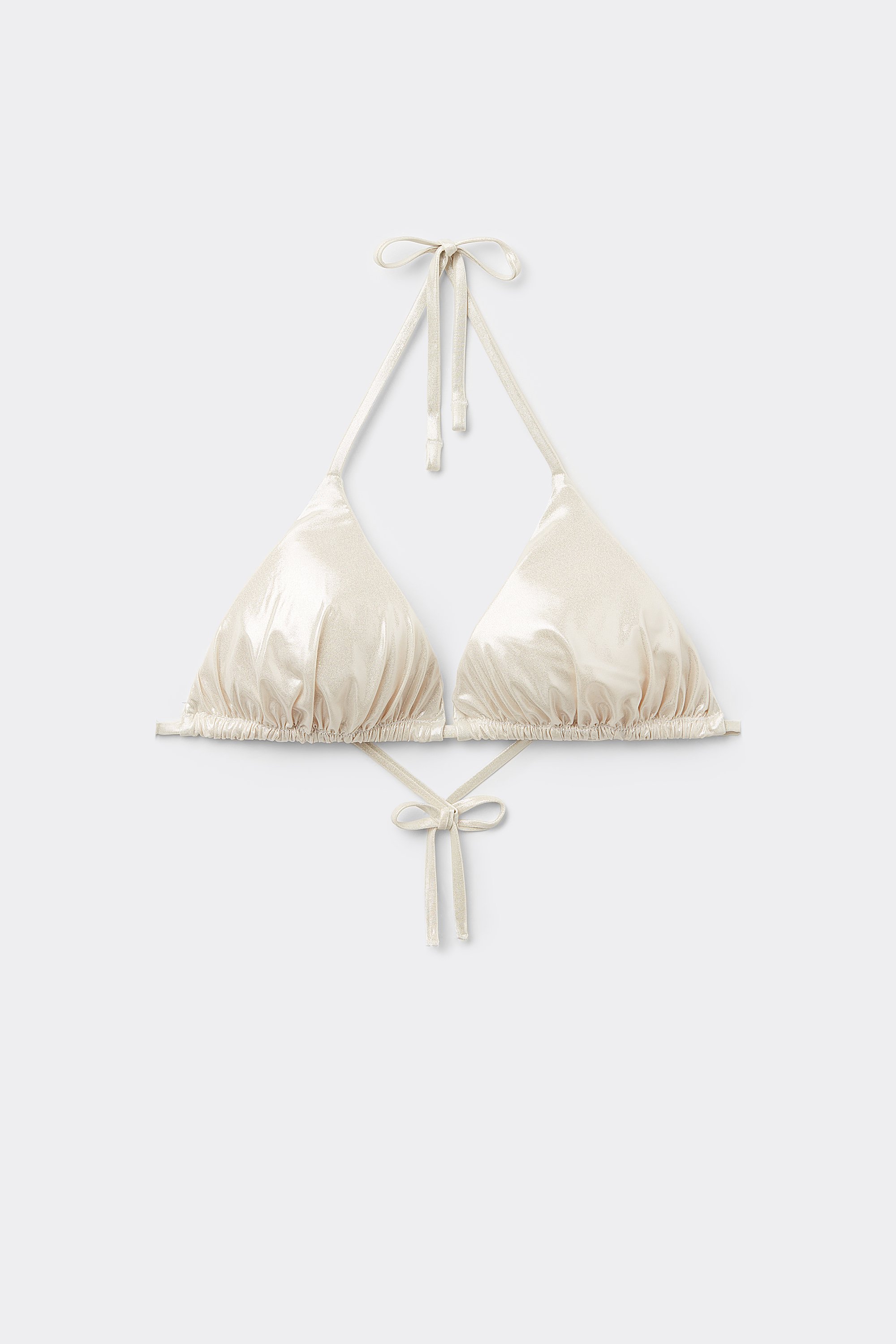 Mermaid Glow Triangle Bikini Top with Removable Padding
