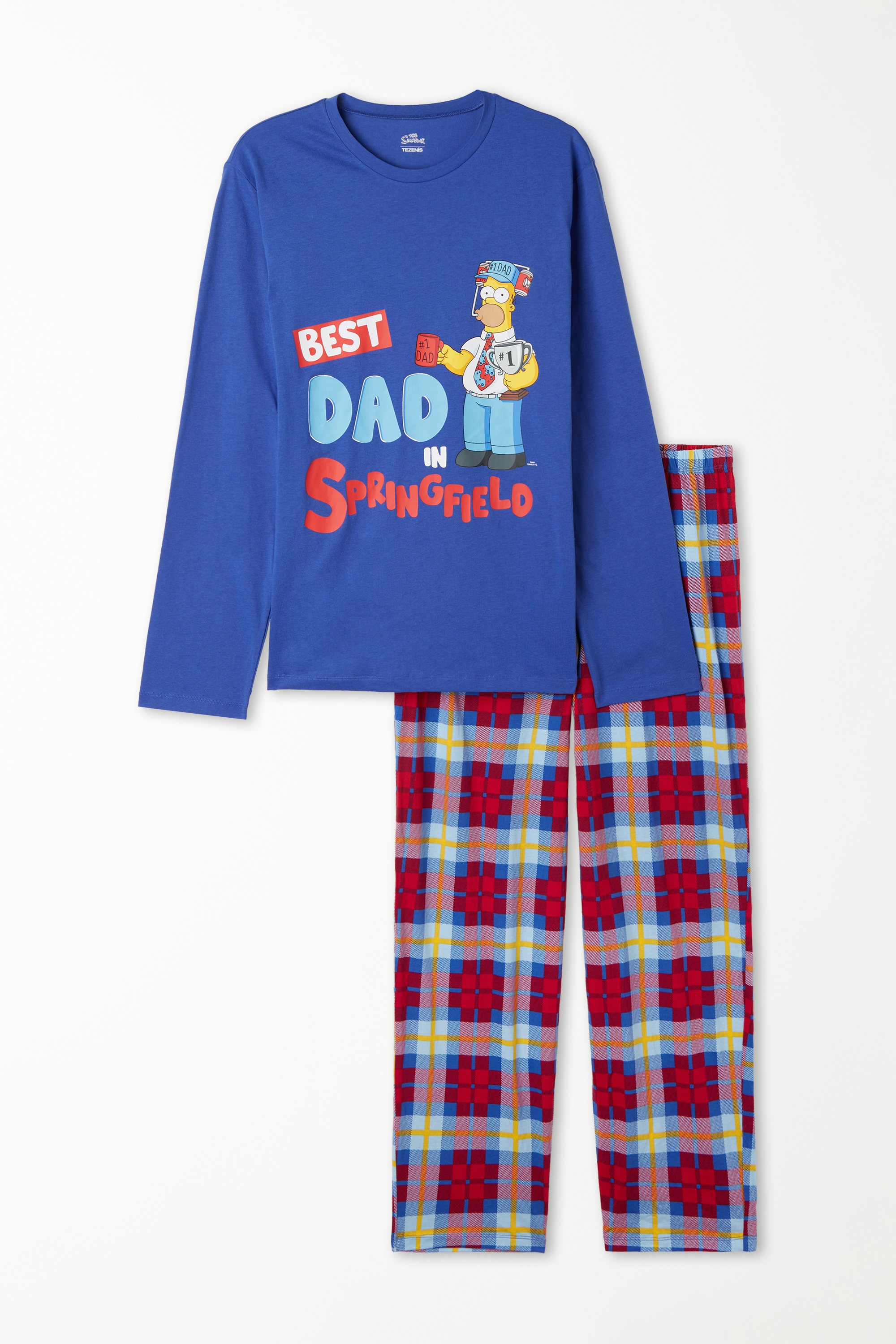 Langer Pyjama mit „The Simpsons“-Print