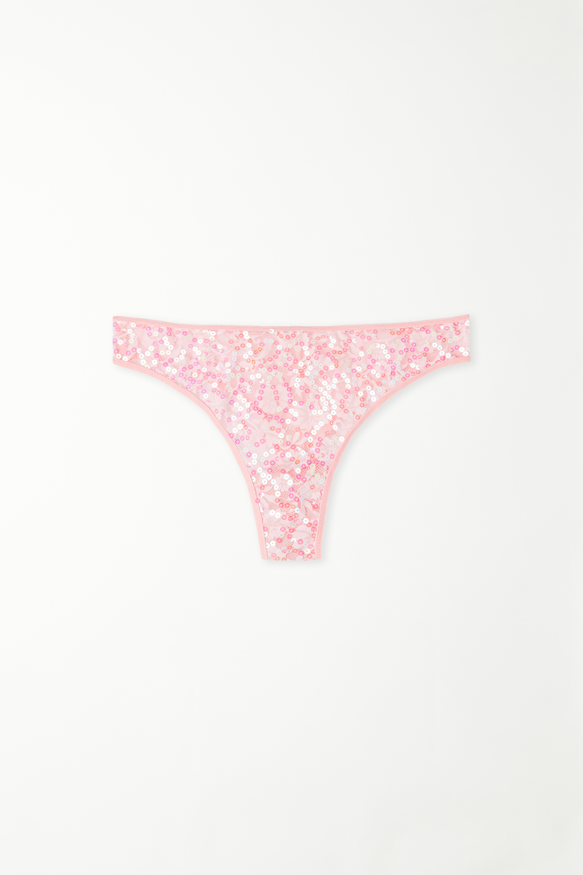 Cueca Brasileira Renda e Lantejoulas Sequin Lace