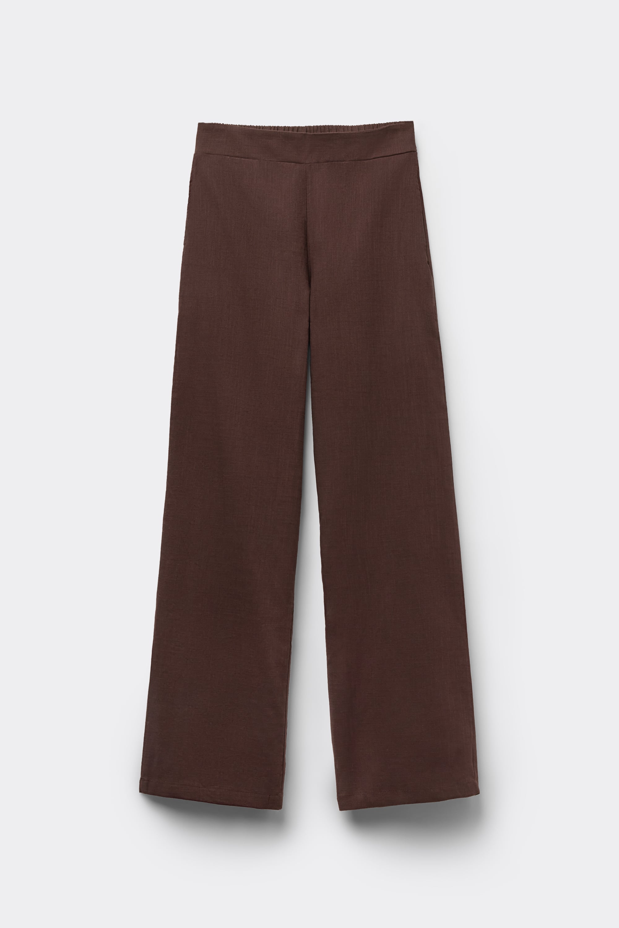 Cotton Canvas Palazzo Trousers