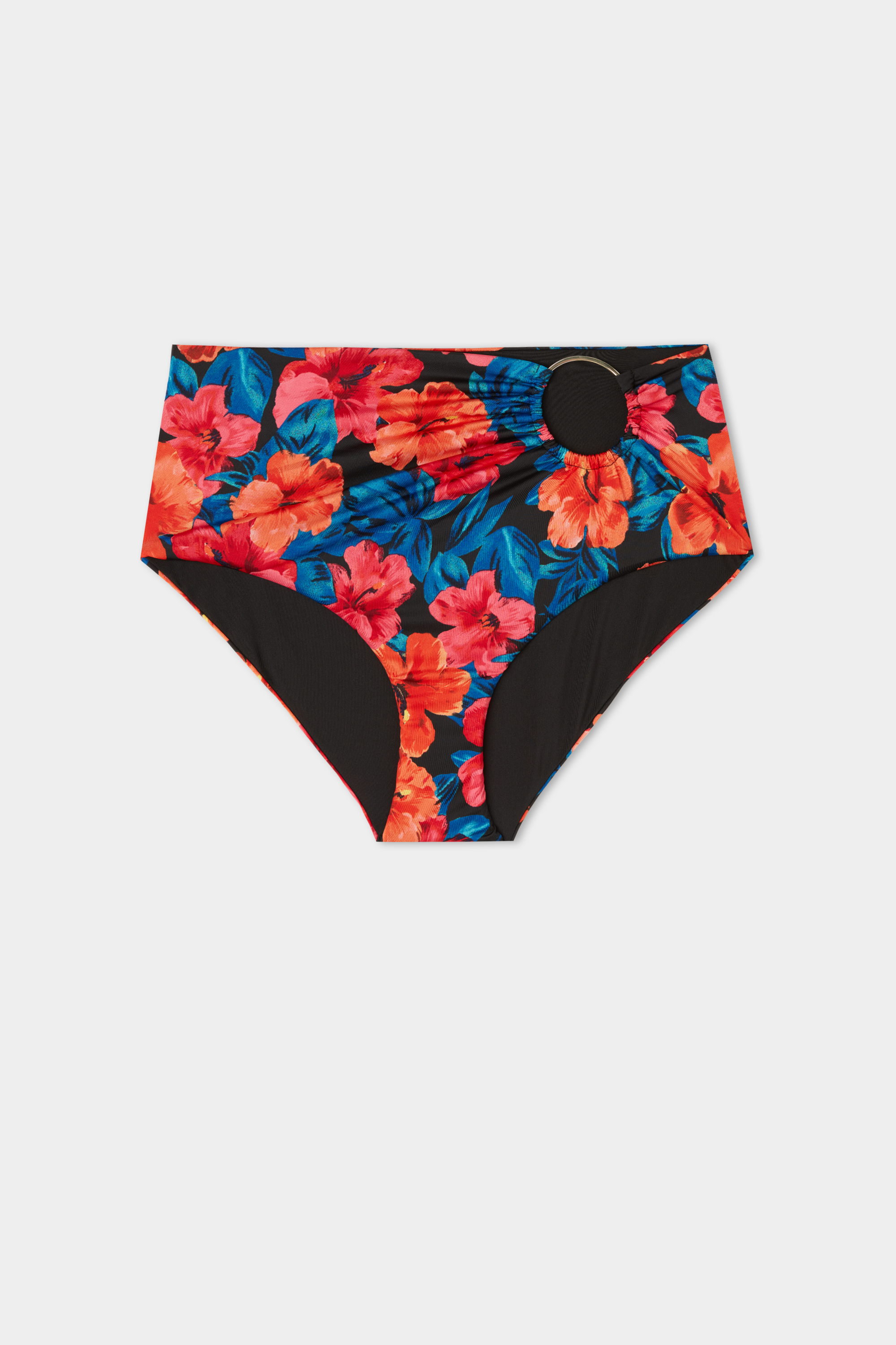 Hawaiian Sunset High-Waist Bikini Bottoms