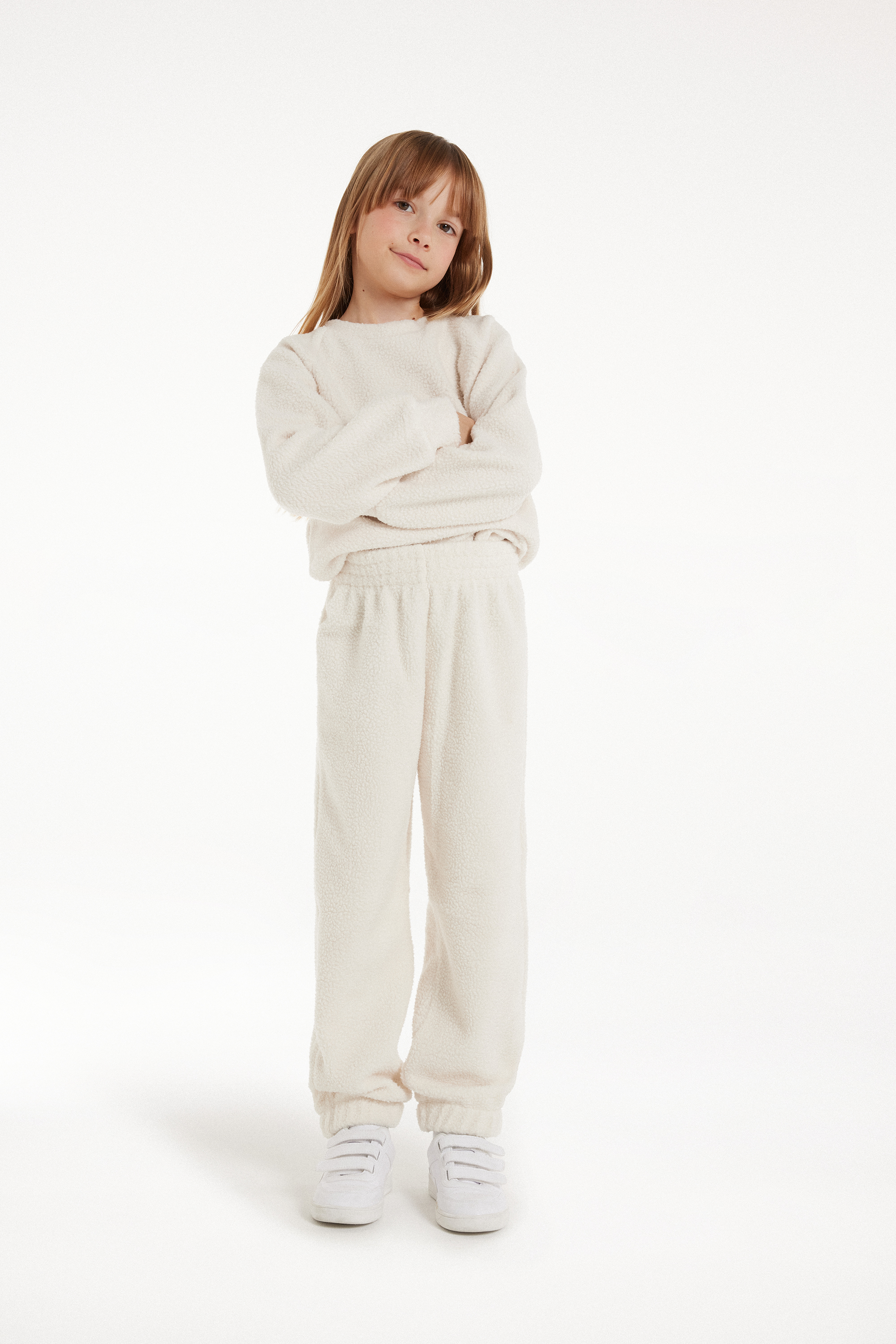 Girls’ Cuffed Fleece Joggers