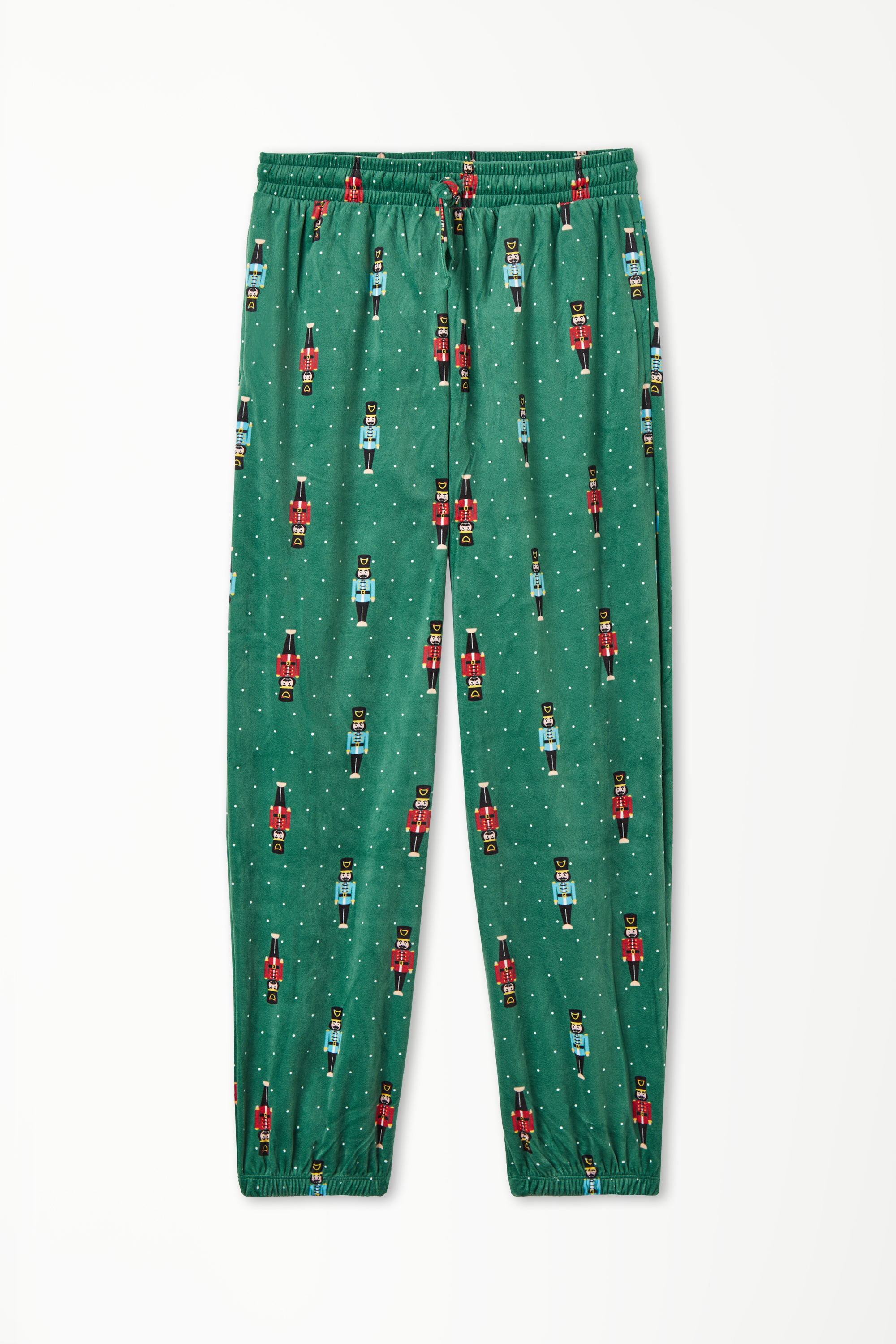 Printed Microfleece Long Pyjama Bottoms