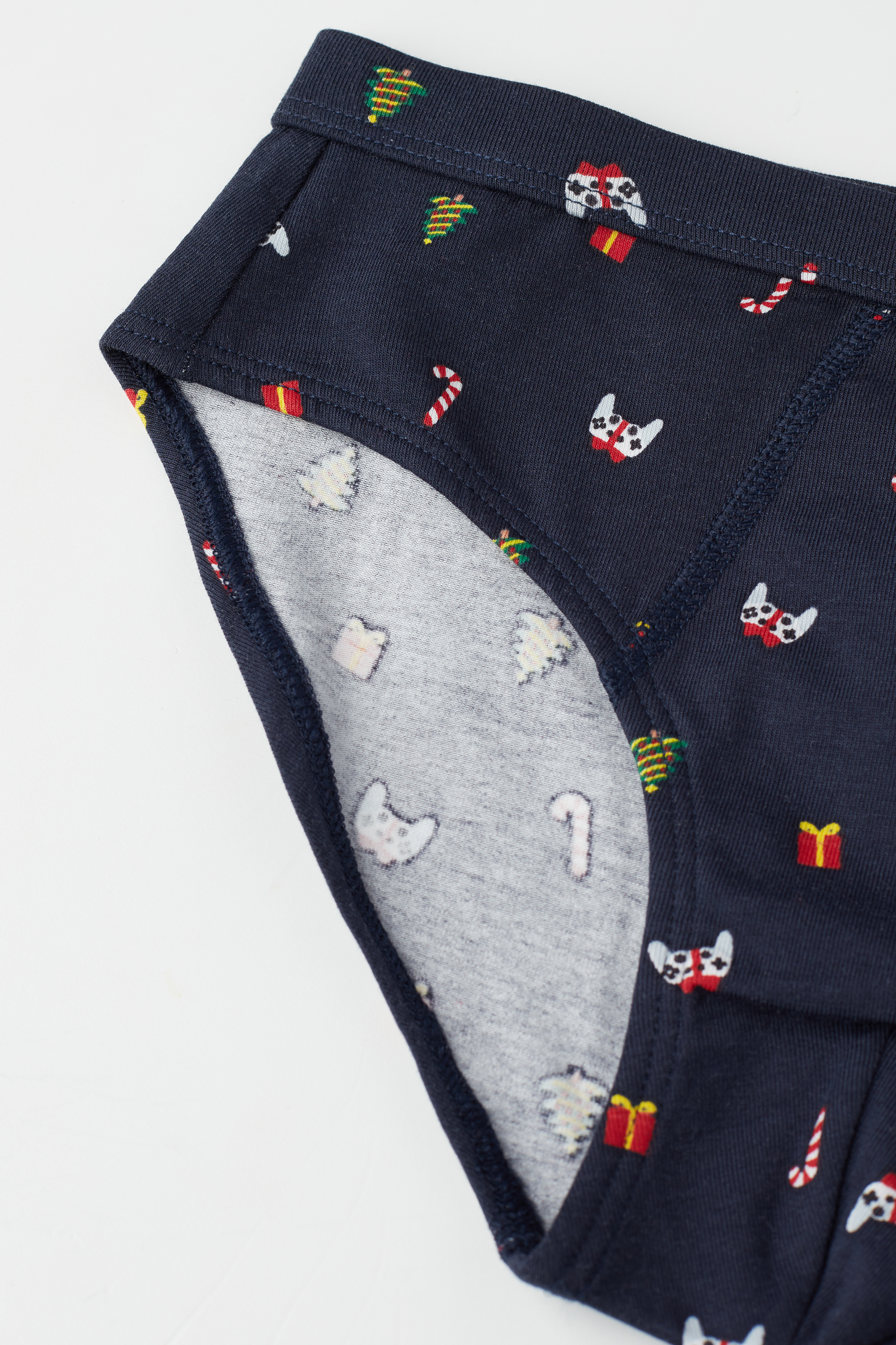 Boys' Christmas Print Cotton Briefs