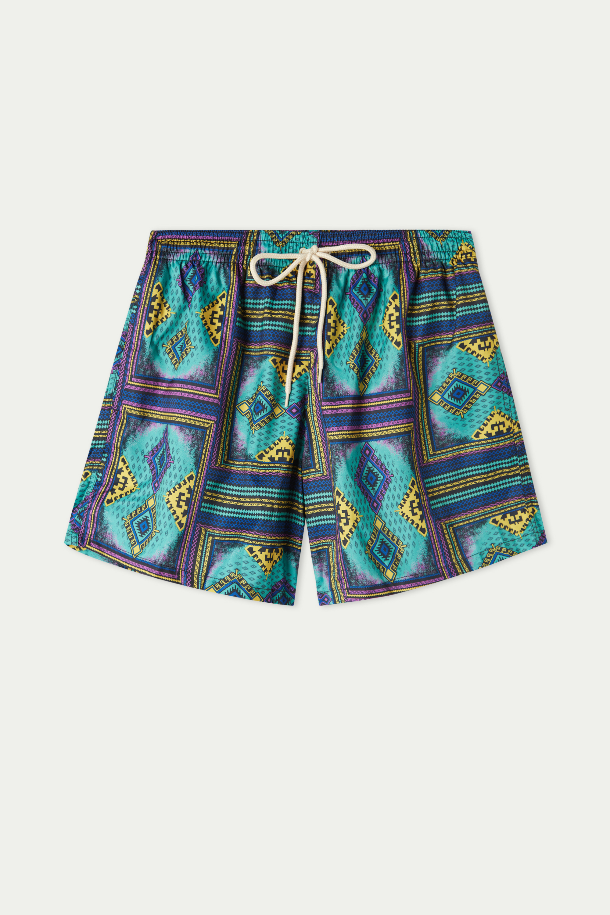 Bade-Boxershorts mit Print