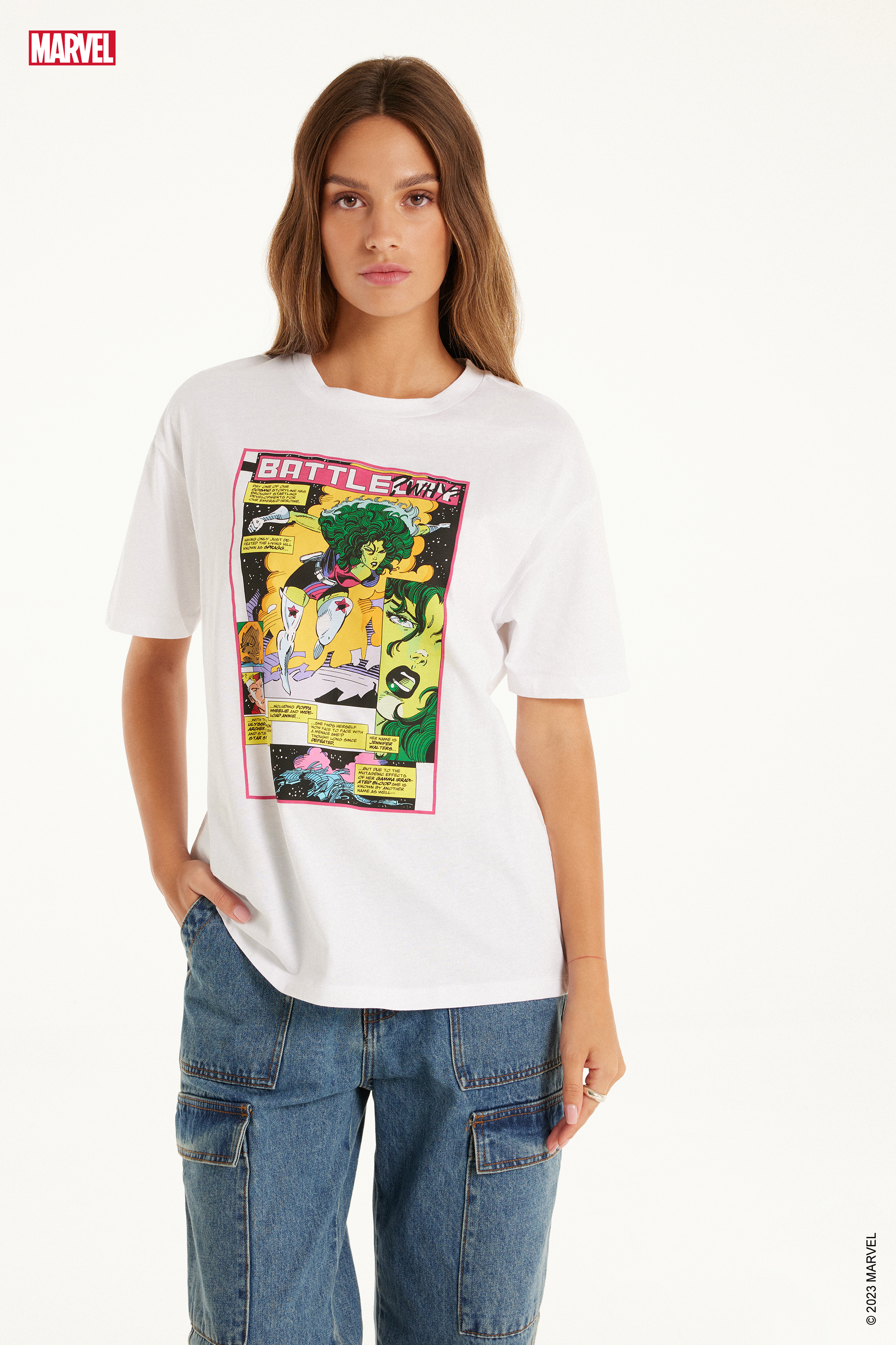 Marvel Print Cotton T-Shirt