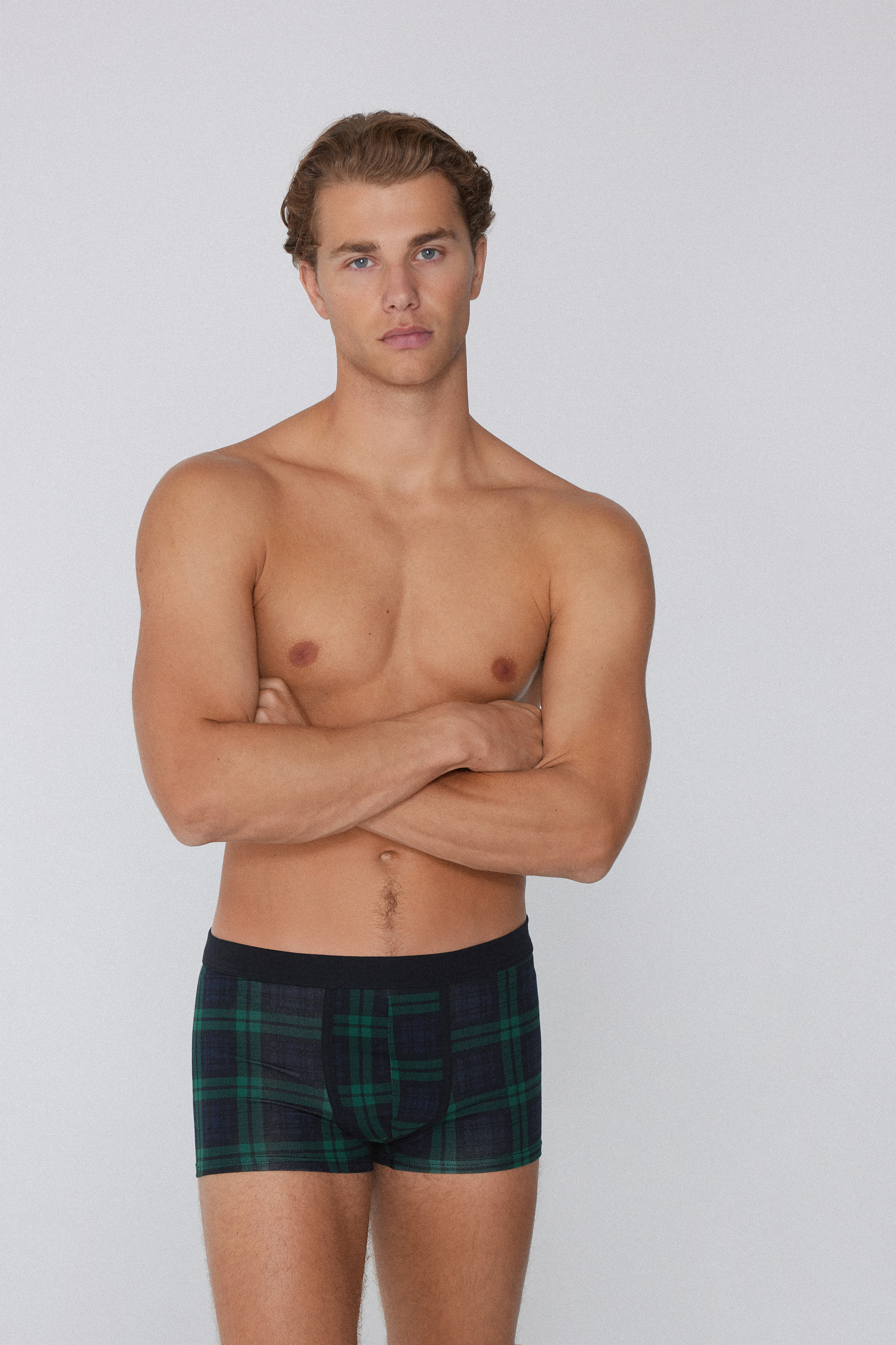 Printed Stretch Cotton Boxers