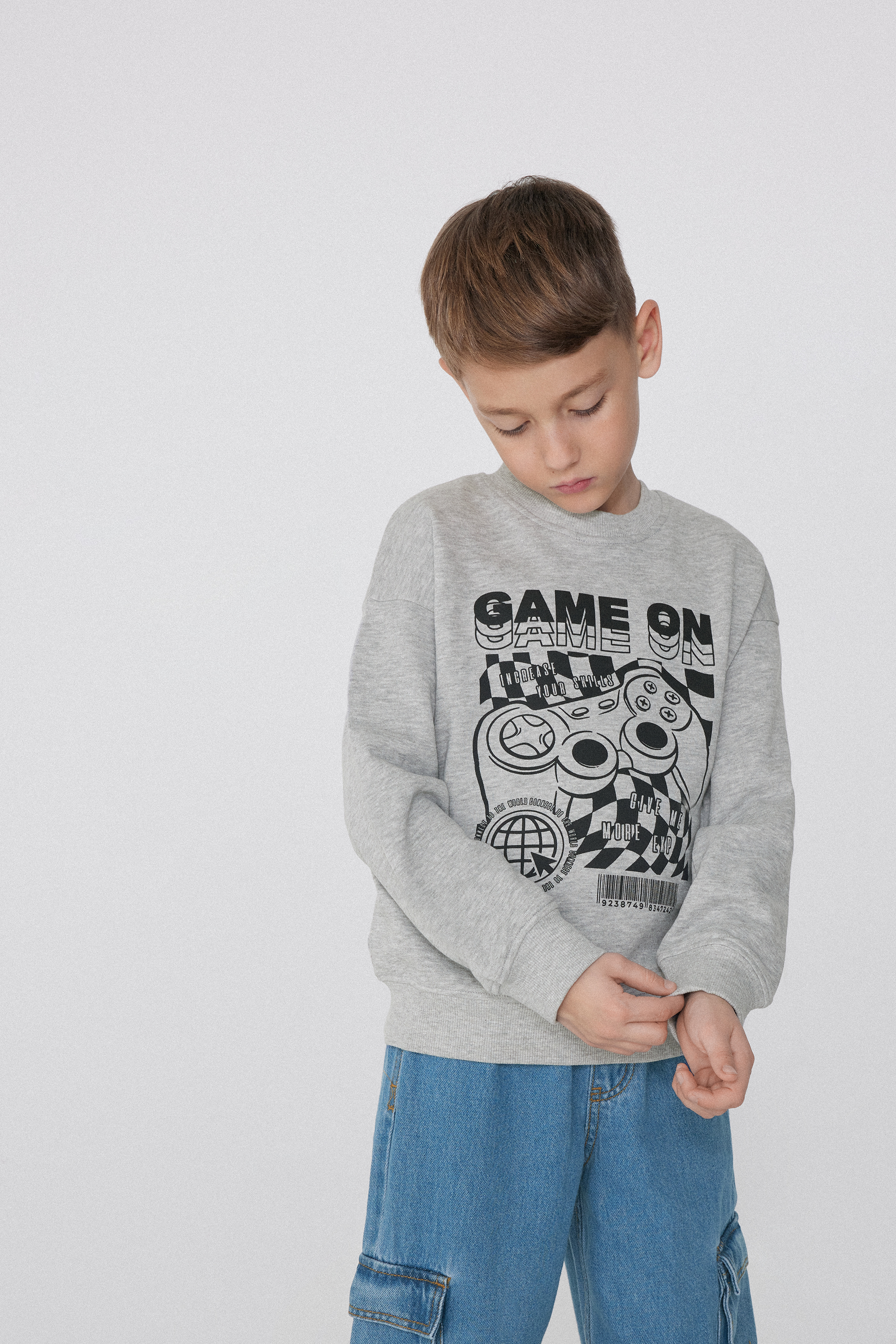Sudadera Manga Larga con Estampado para Niño