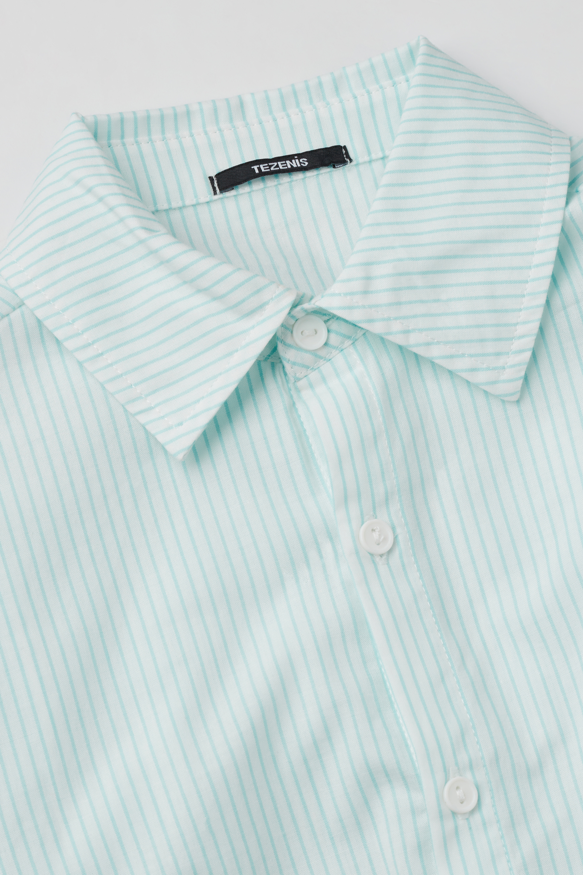 Boys’ Long Sleeve Printed Cotton Canvas Shirt
