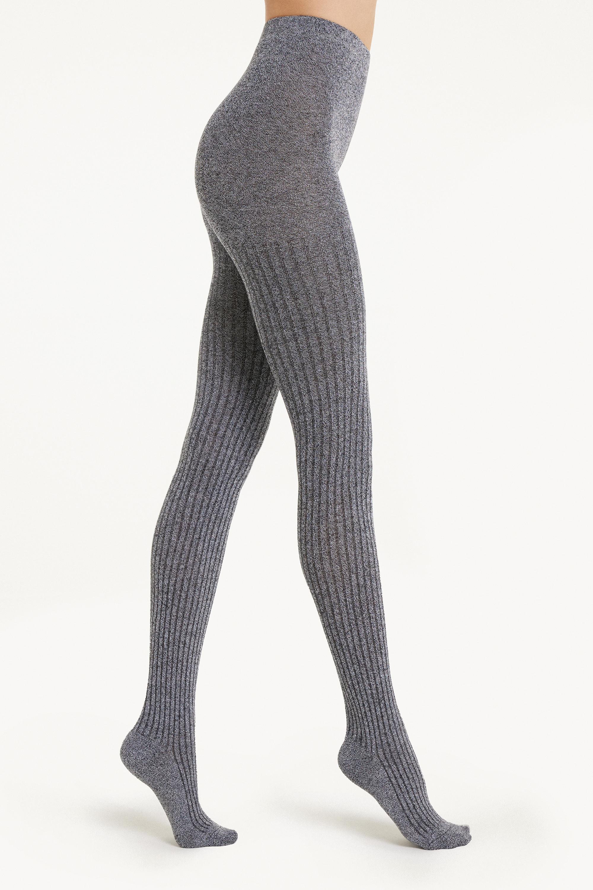Ribbed Cotton Tights