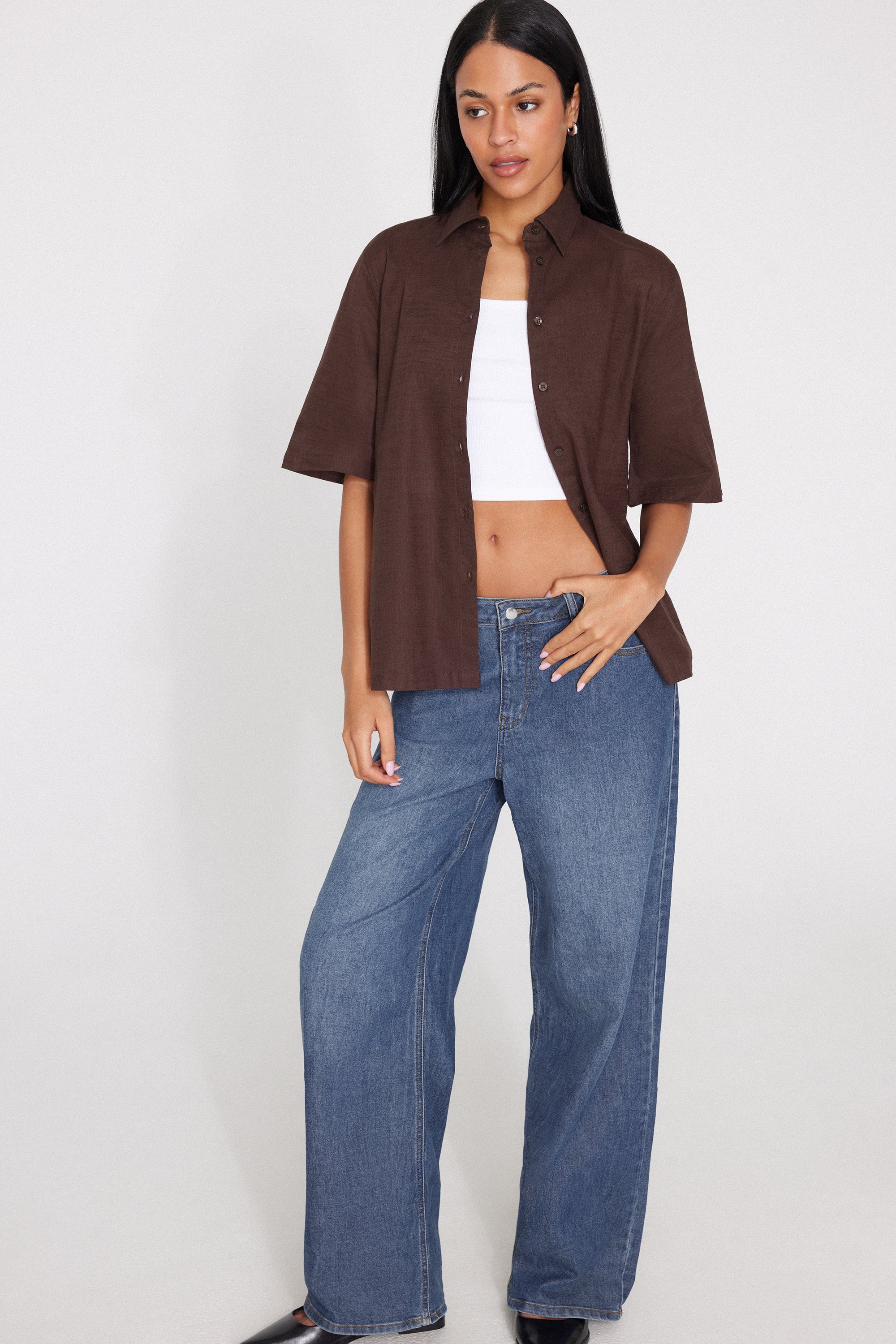 Camicia Mezza Manica 100% Cotone