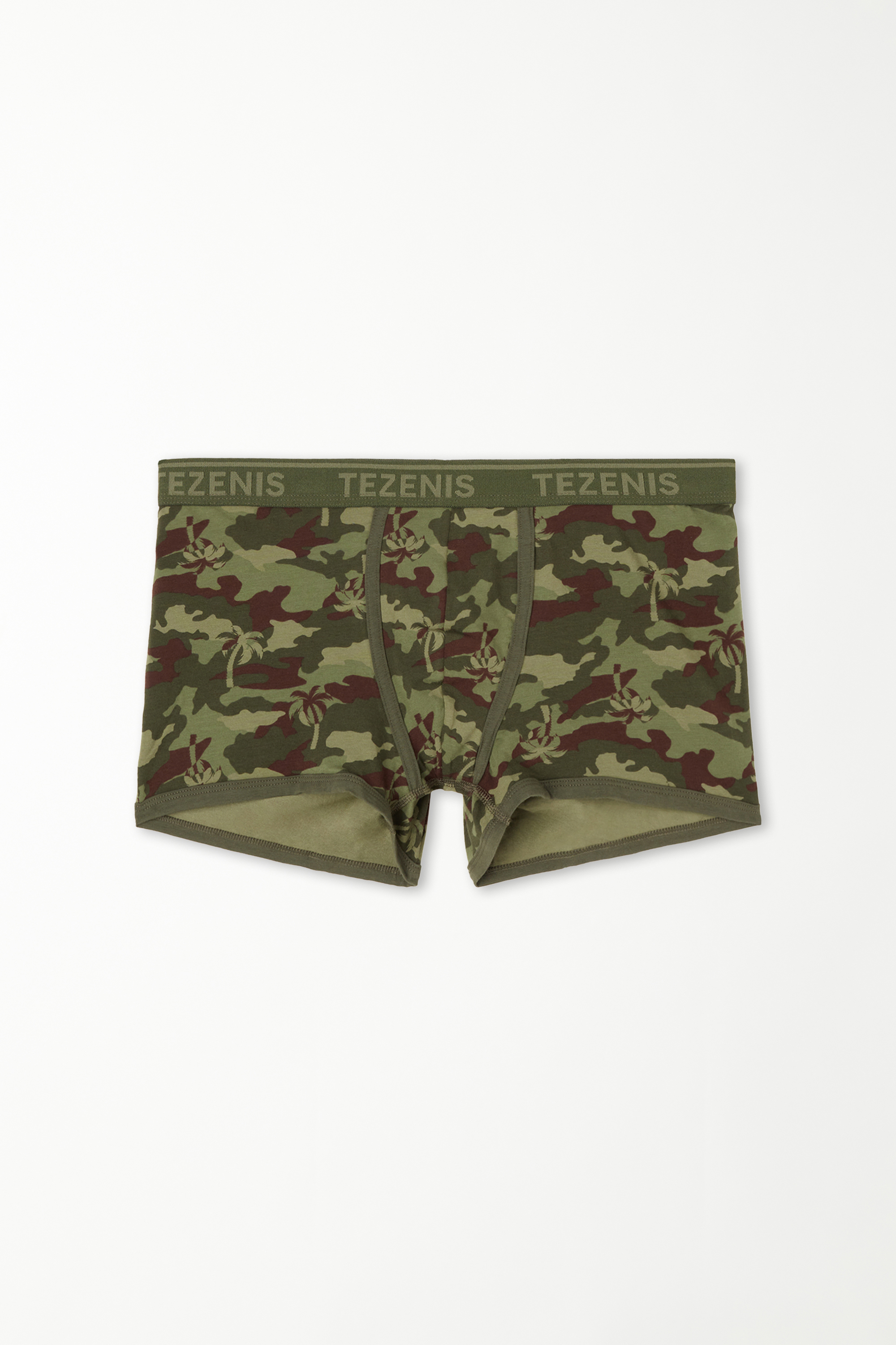 Printed Cotton Logo Boxers with Contrasting Trim