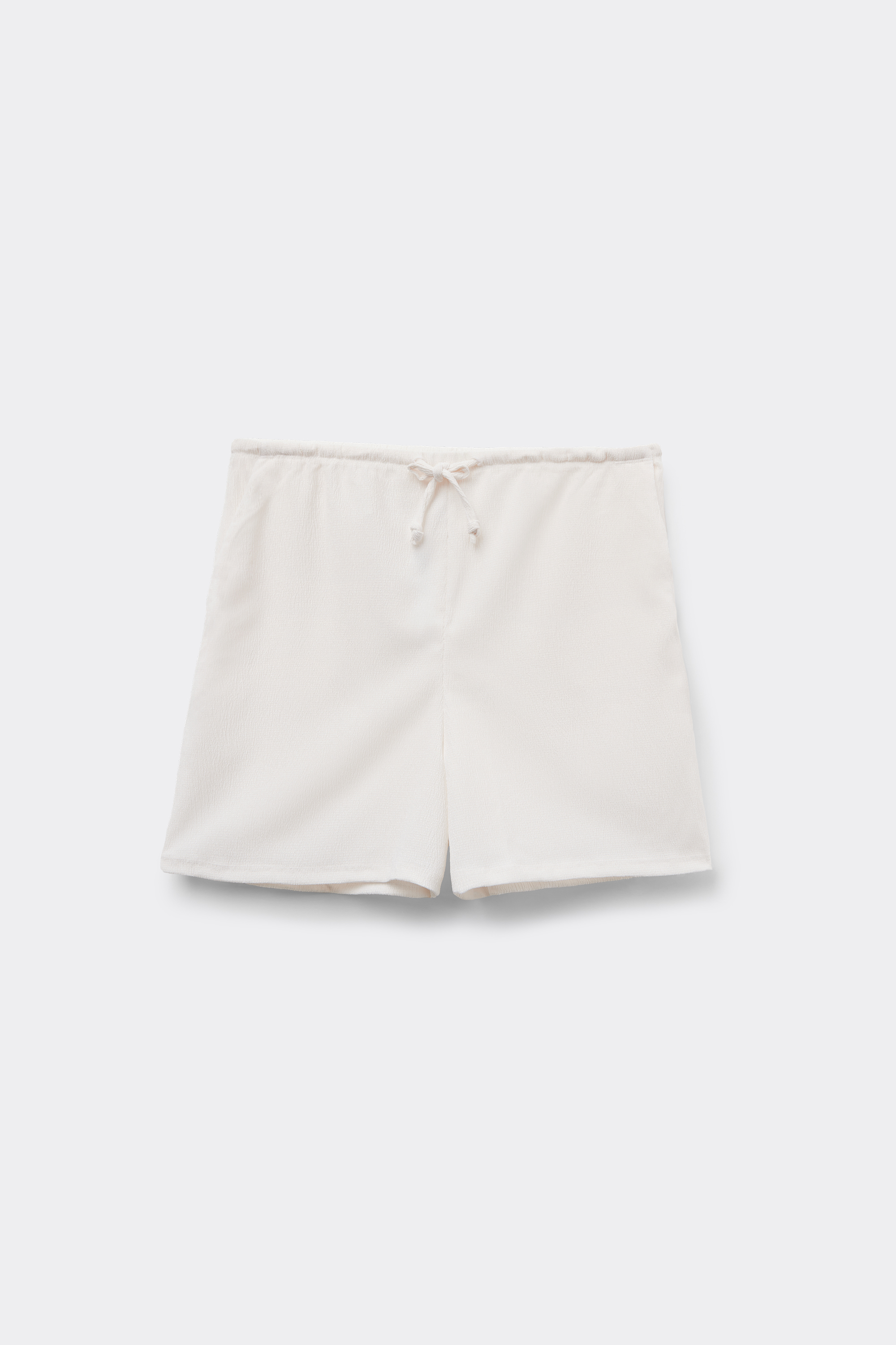 Short Effet Crêpe Cordon de Serrage