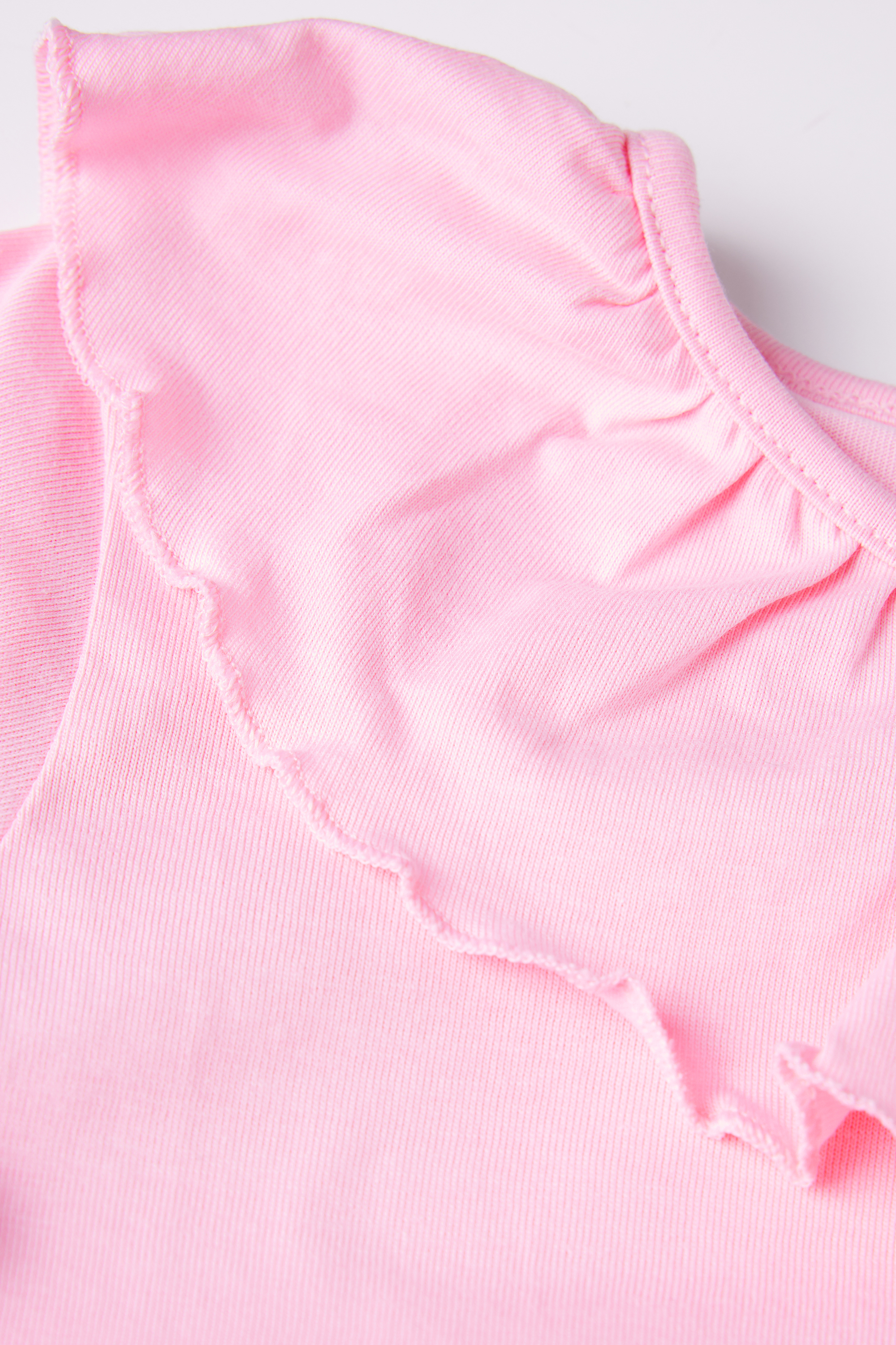 Camiseta de Manga Larga con Volante para Niña