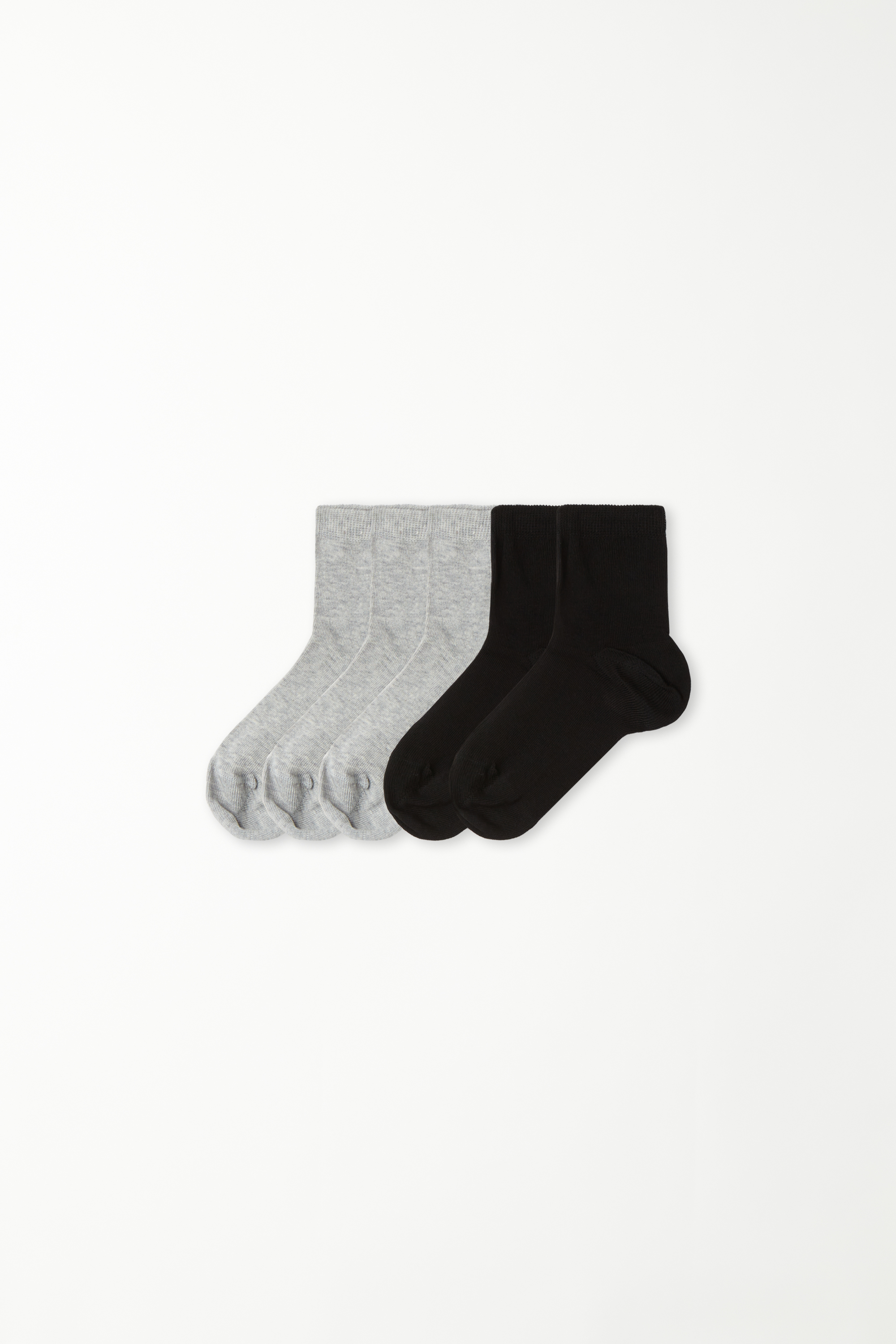 5 Pairs of Kids' Unisex Short Light Cotton Socks