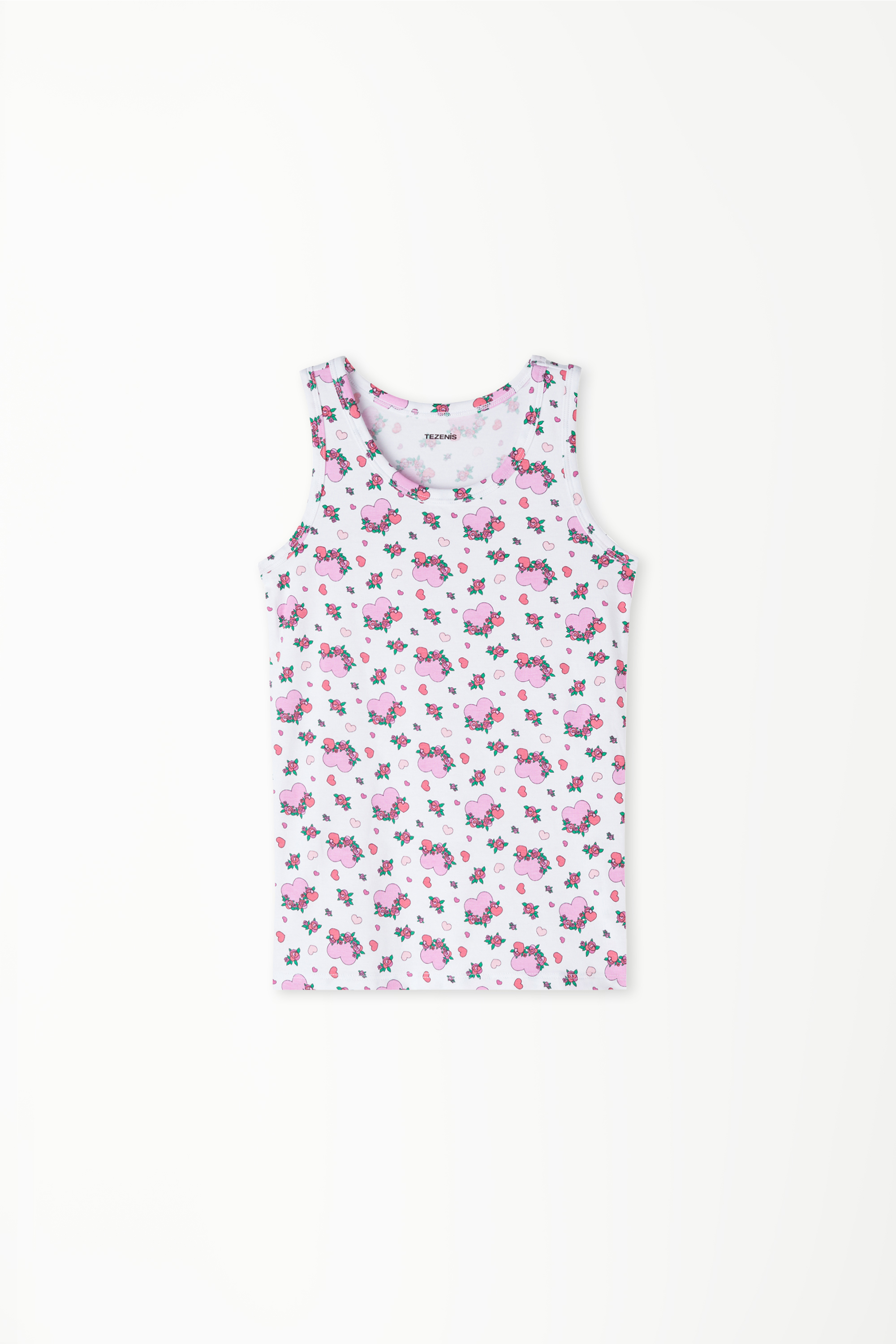 Camiseta de Tirantes Anchos de Algodón Estampado Niños Unisex
