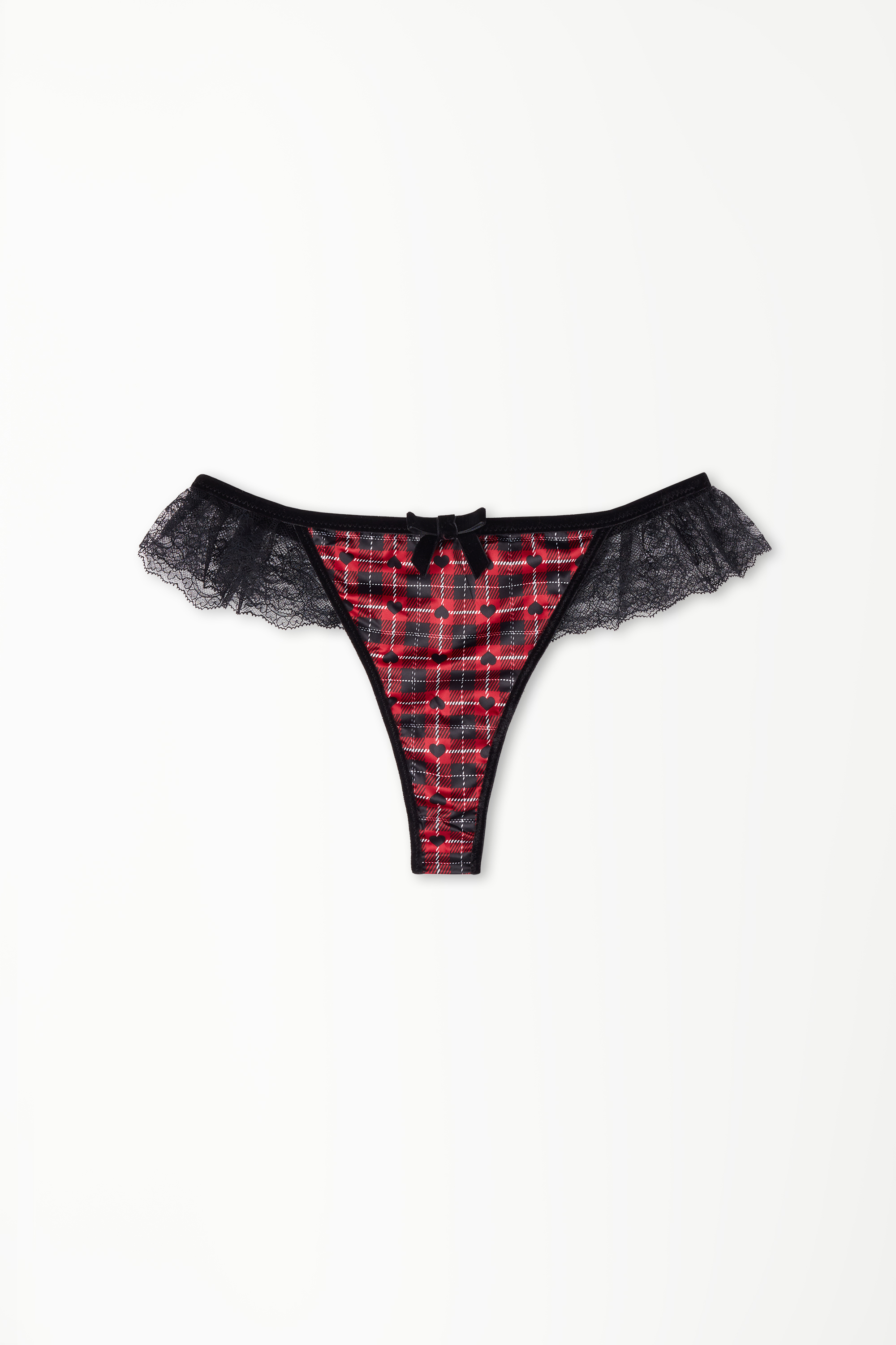 Bon Ton Satin Tanga Panel Brazilian Briefs